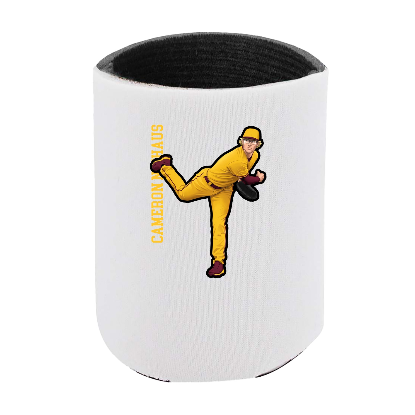 Can Holder — Name Vertical in White