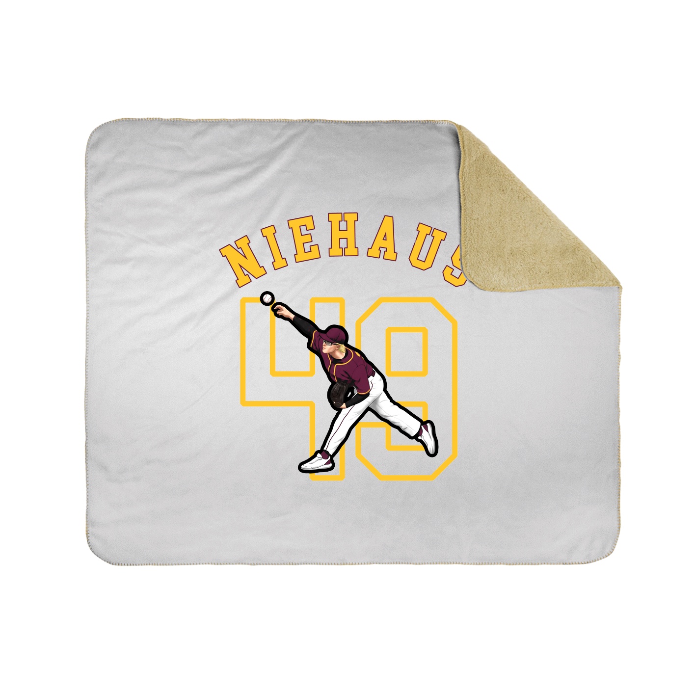 Throw Blanket — Shirsey Arch in White