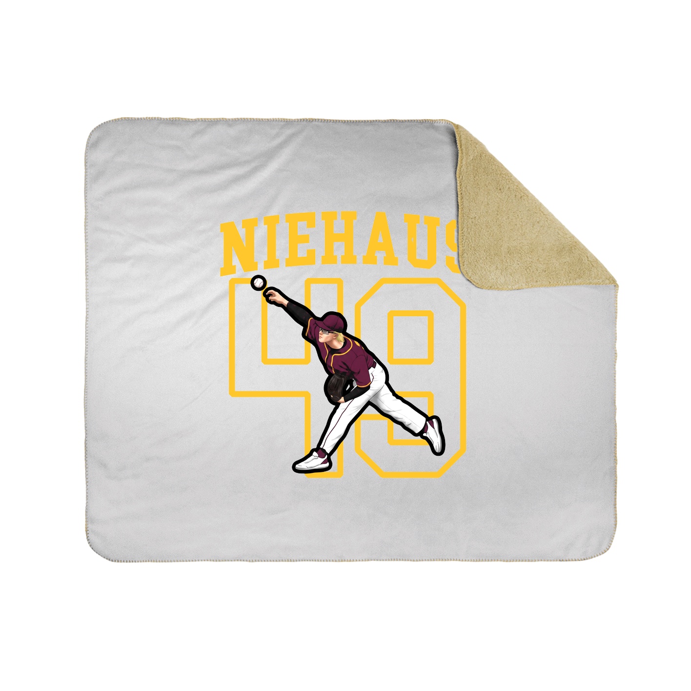 Throw Blanket — Shirsey in White