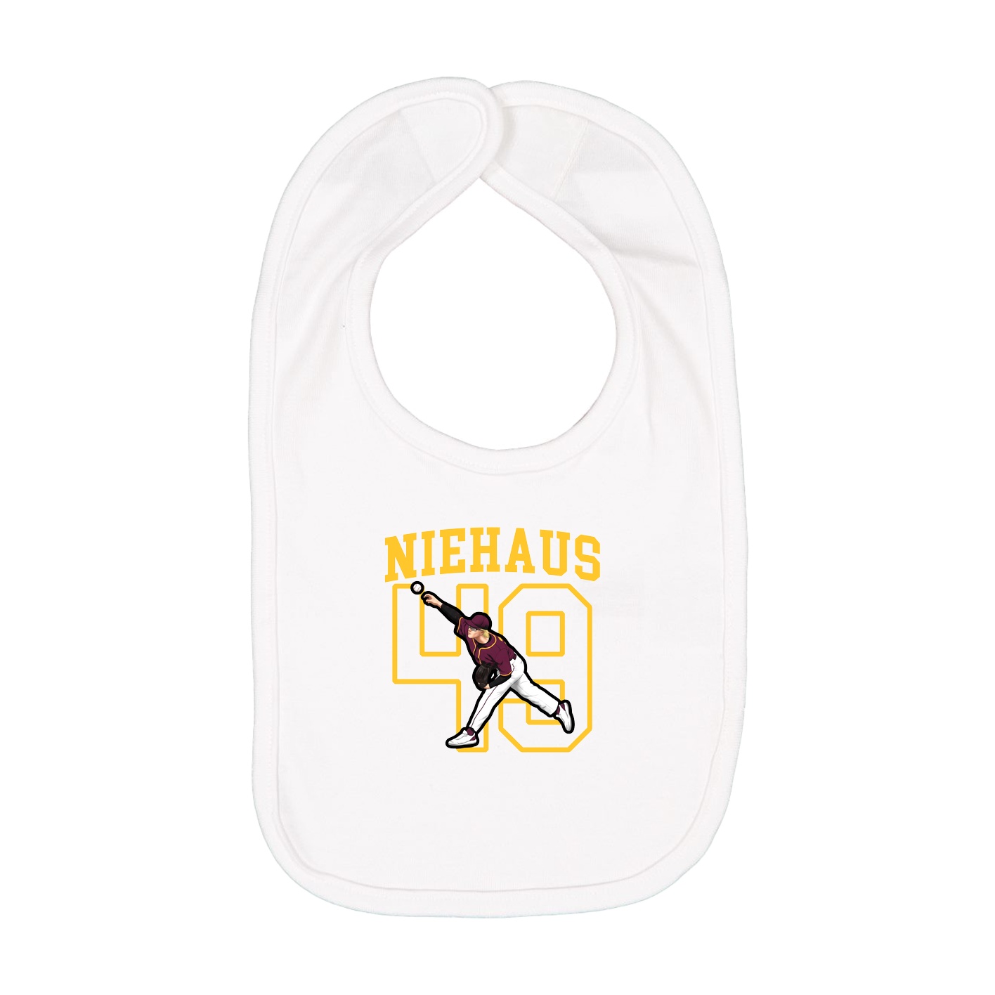 Infant Bib — Shirsey in White