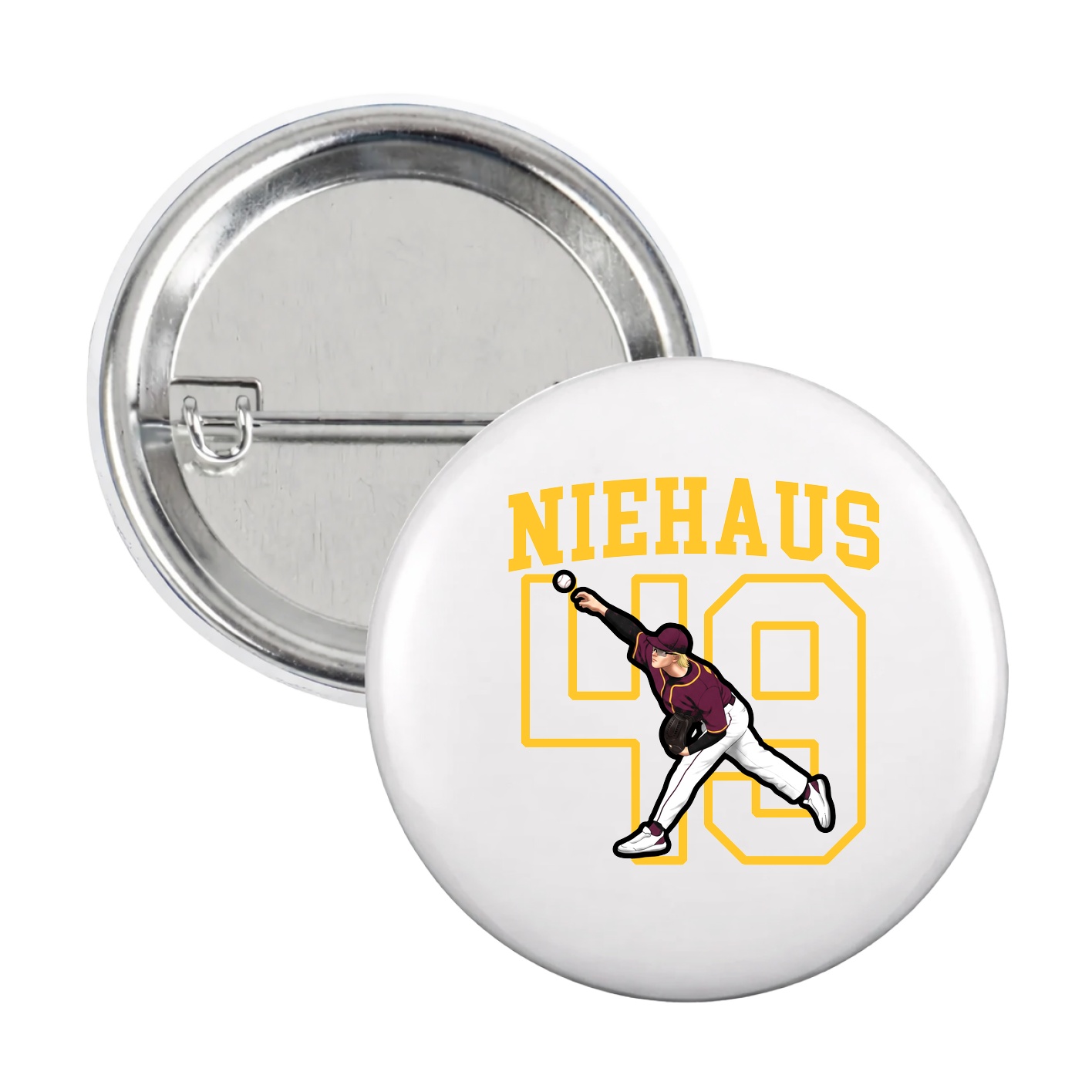 Game Day Button — Shirsey in White