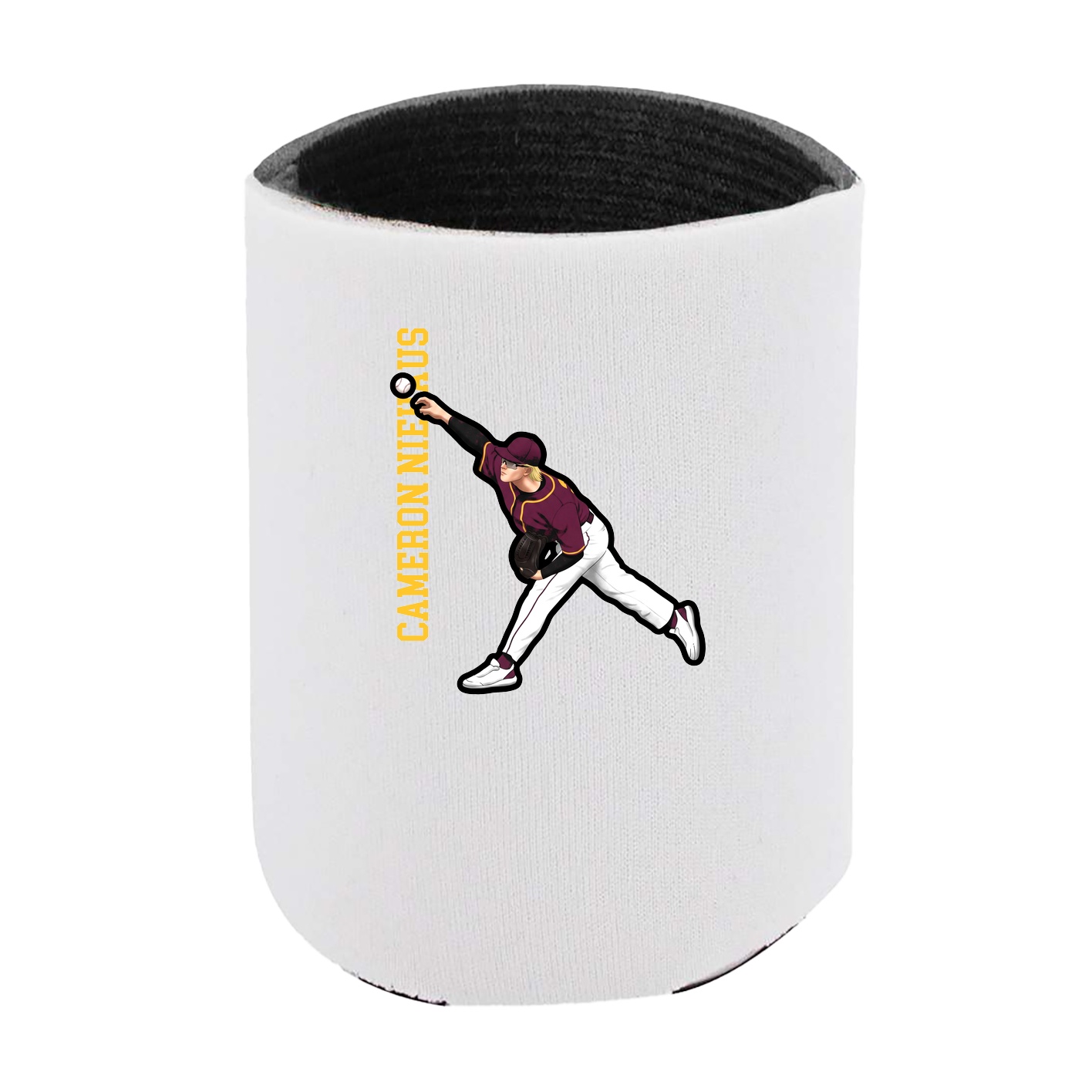 Can Holder — Name Vertical in White