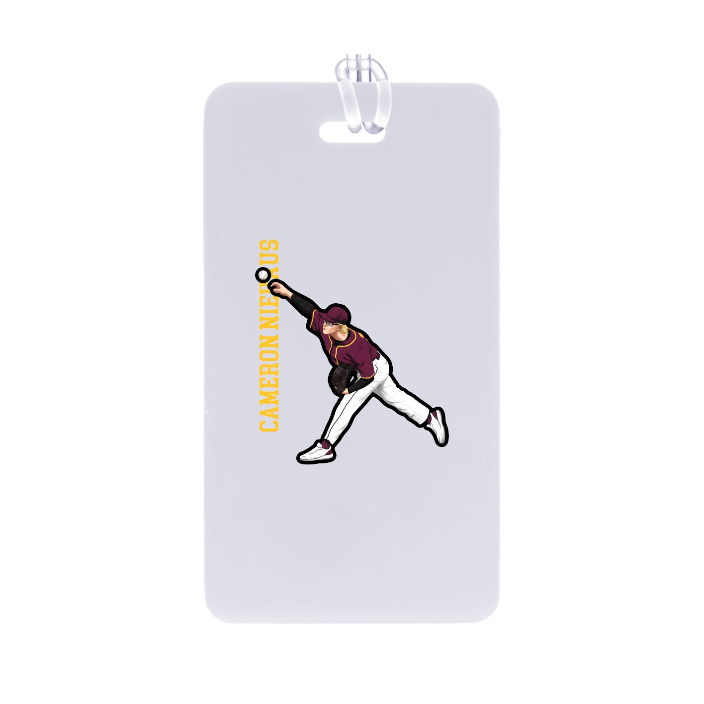 Bag Tag — Name Vertical in Classic