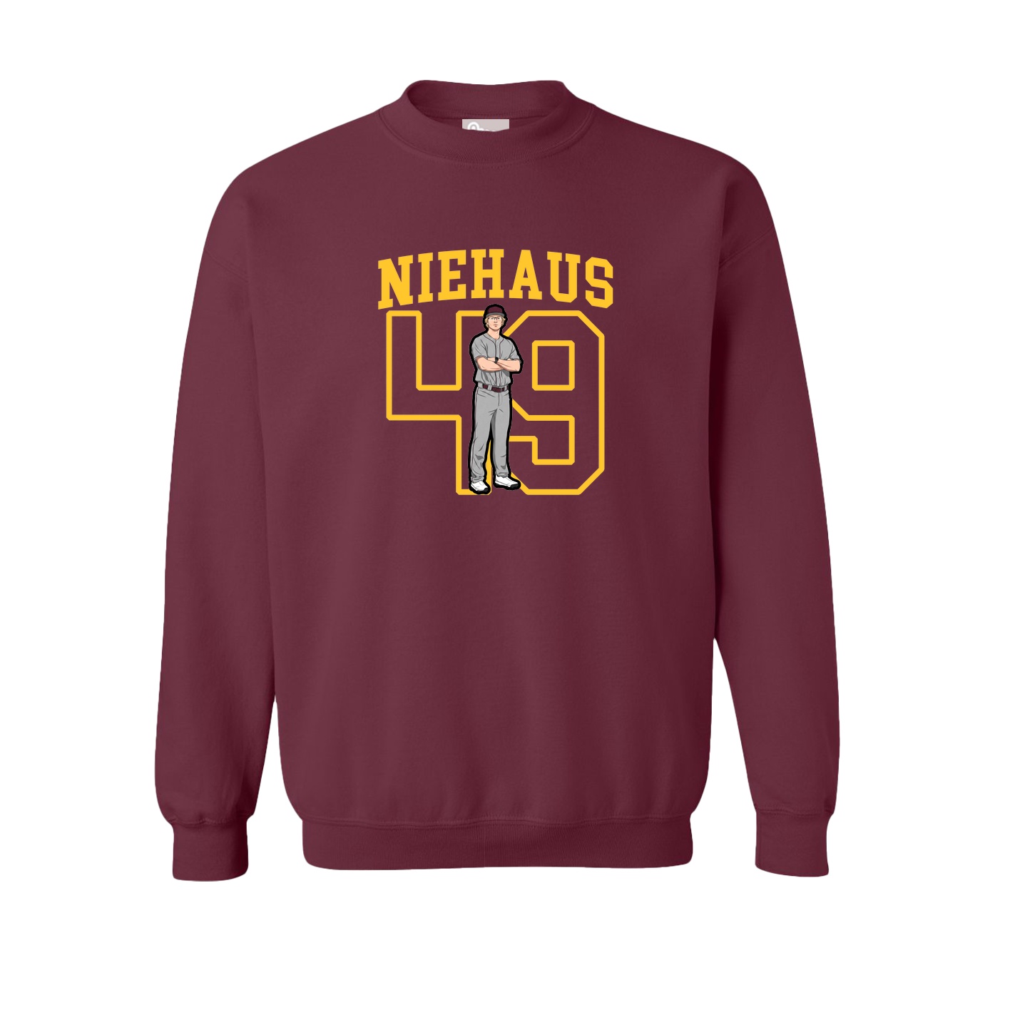 Fleece Crew — Shirsey in Maroon