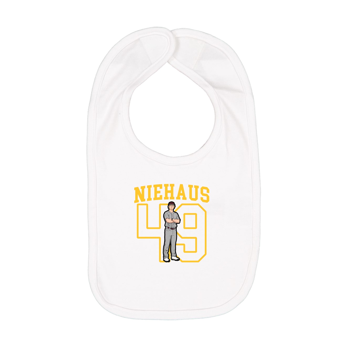 Infant Bib — Shirsey in White