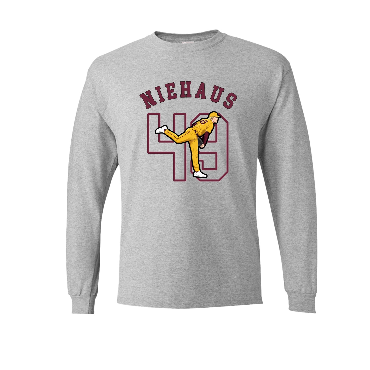 Long Sleeve Tee — Shirsey Arch in Grey