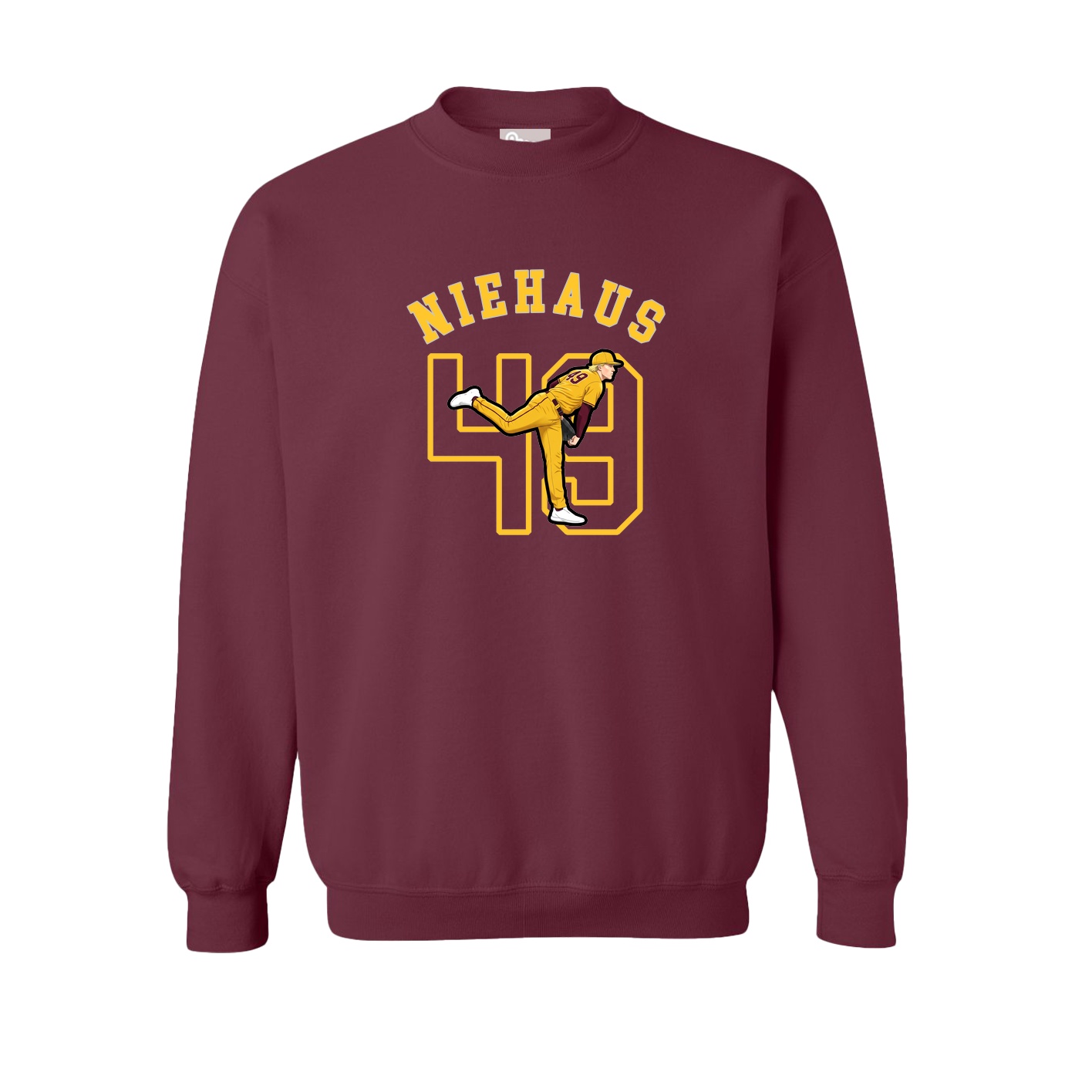 Fleece Crew — Shirsey Arch in Maroon