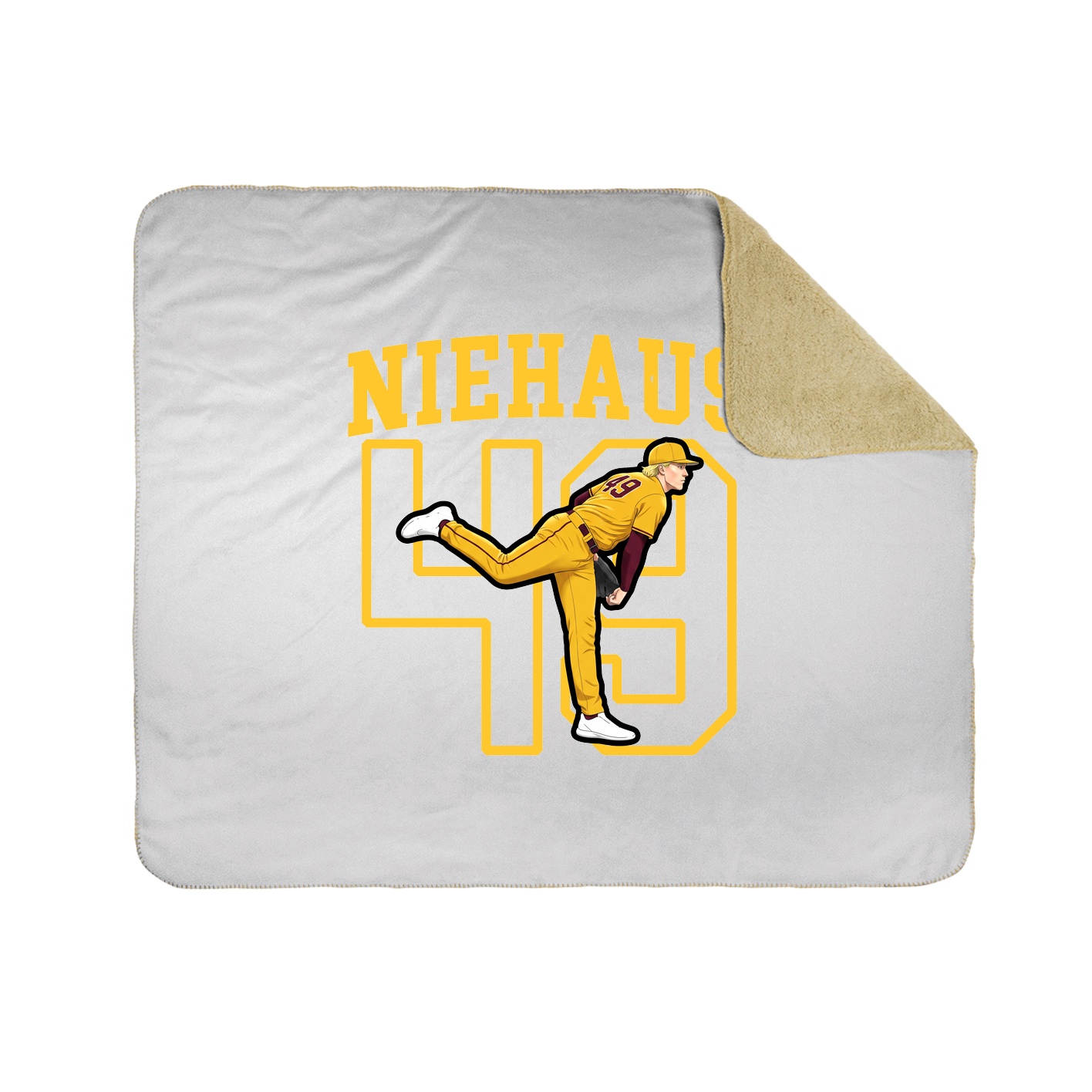 Throw Blanket — Shirsey in White