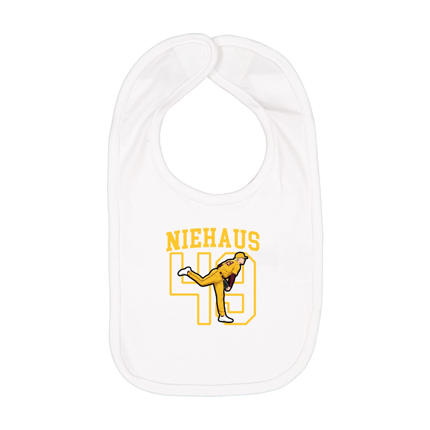 Infant Bib — Shirsey in White