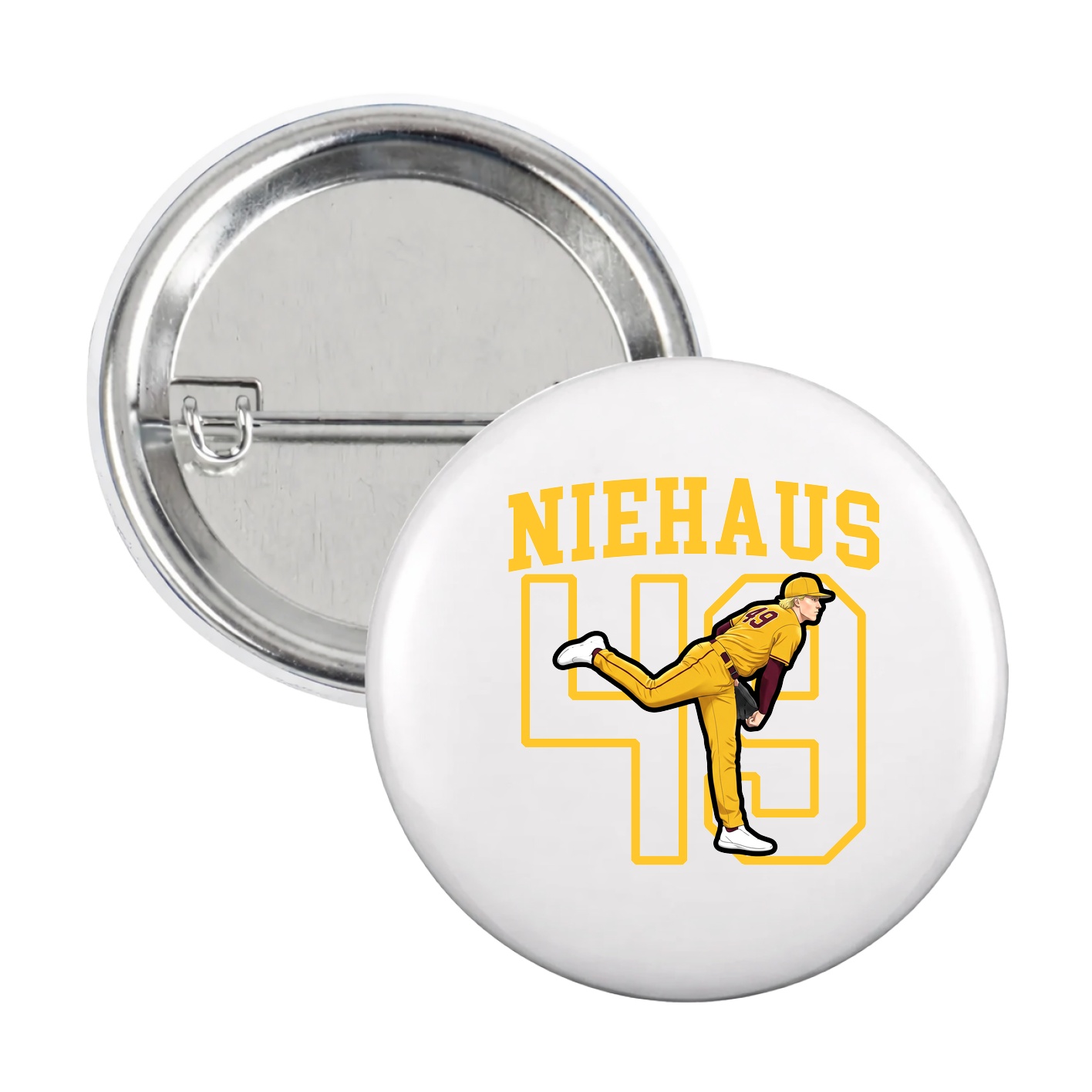 Game Day Button — Shirsey in White