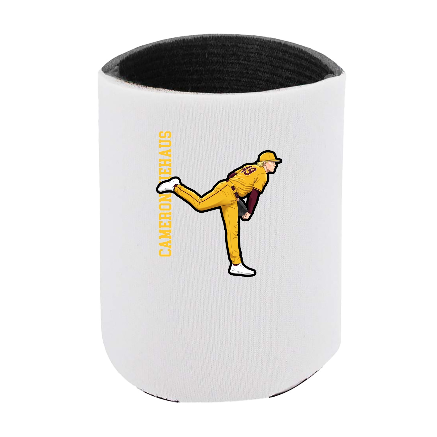 Can Holder — Name Vertical in White