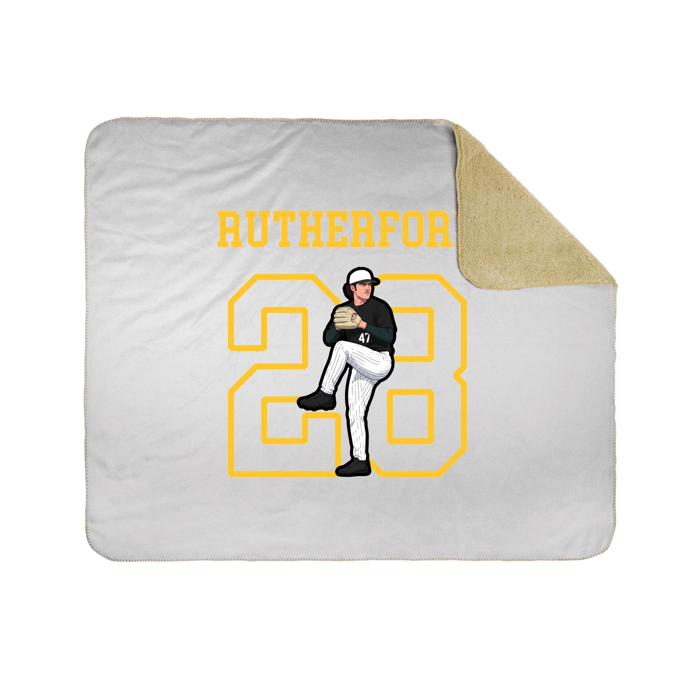 Throw Blanket — Shirsey in White