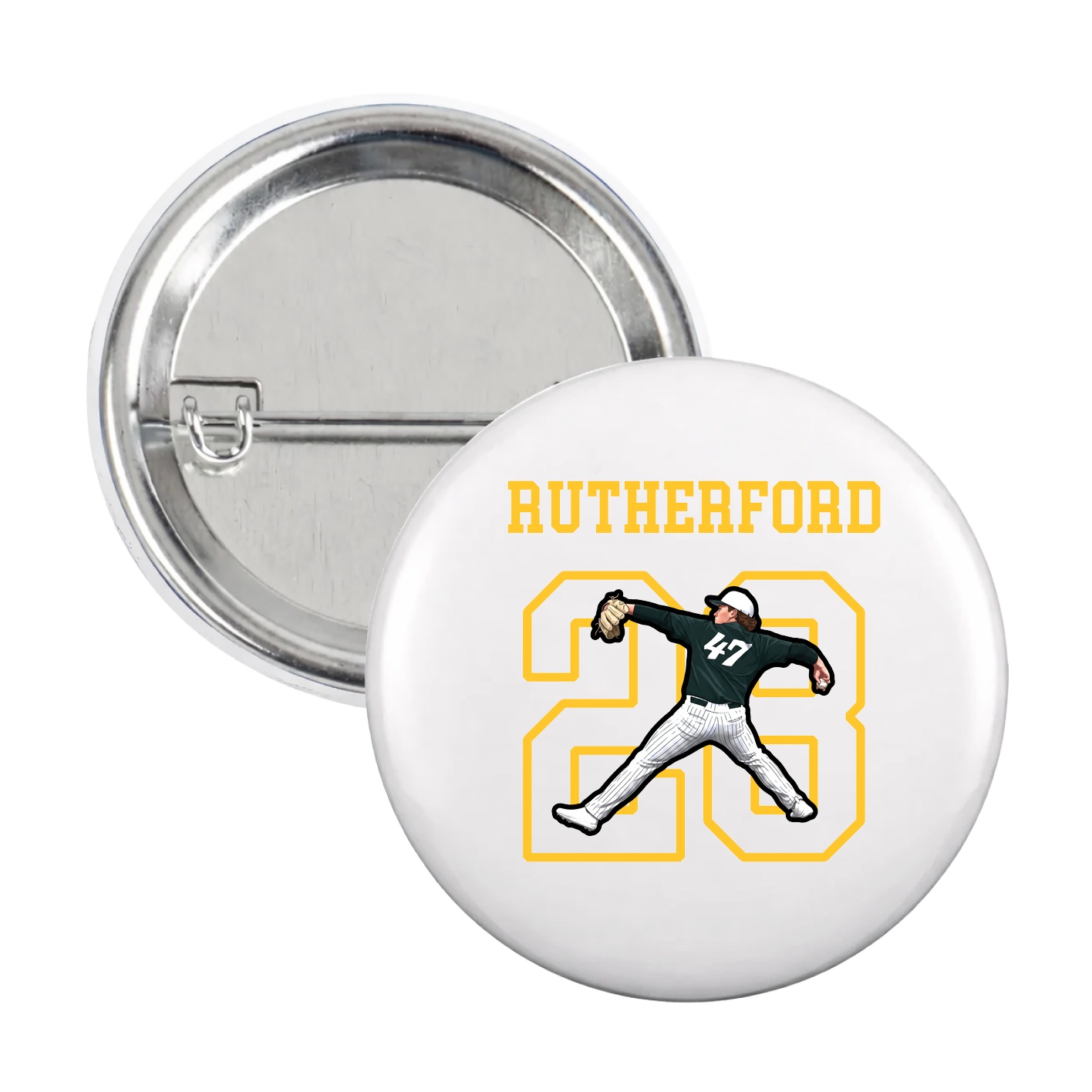 Game Day Button — Shirsey in White