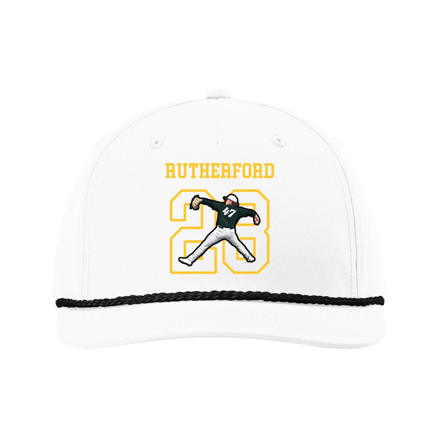 Five-Panel Classic Rope Cap — Shirsey in White