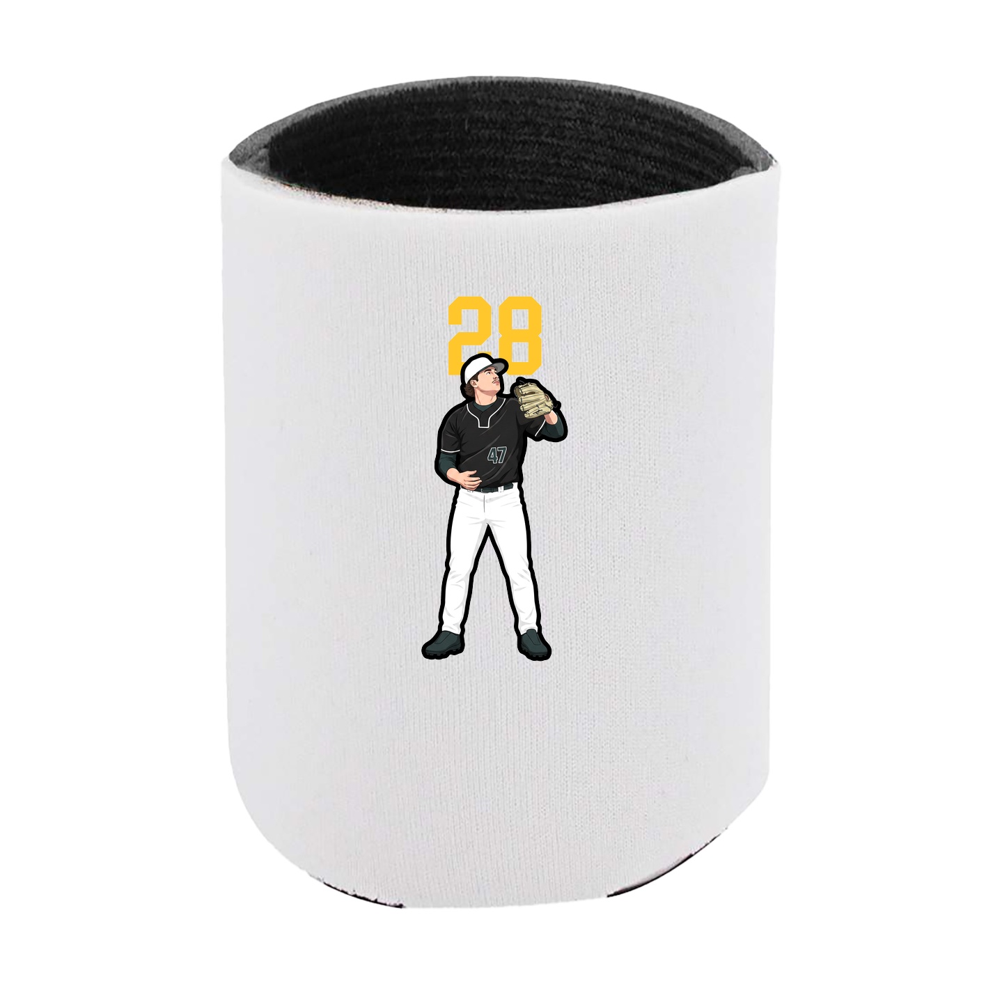 Can Holder — Number Top in White