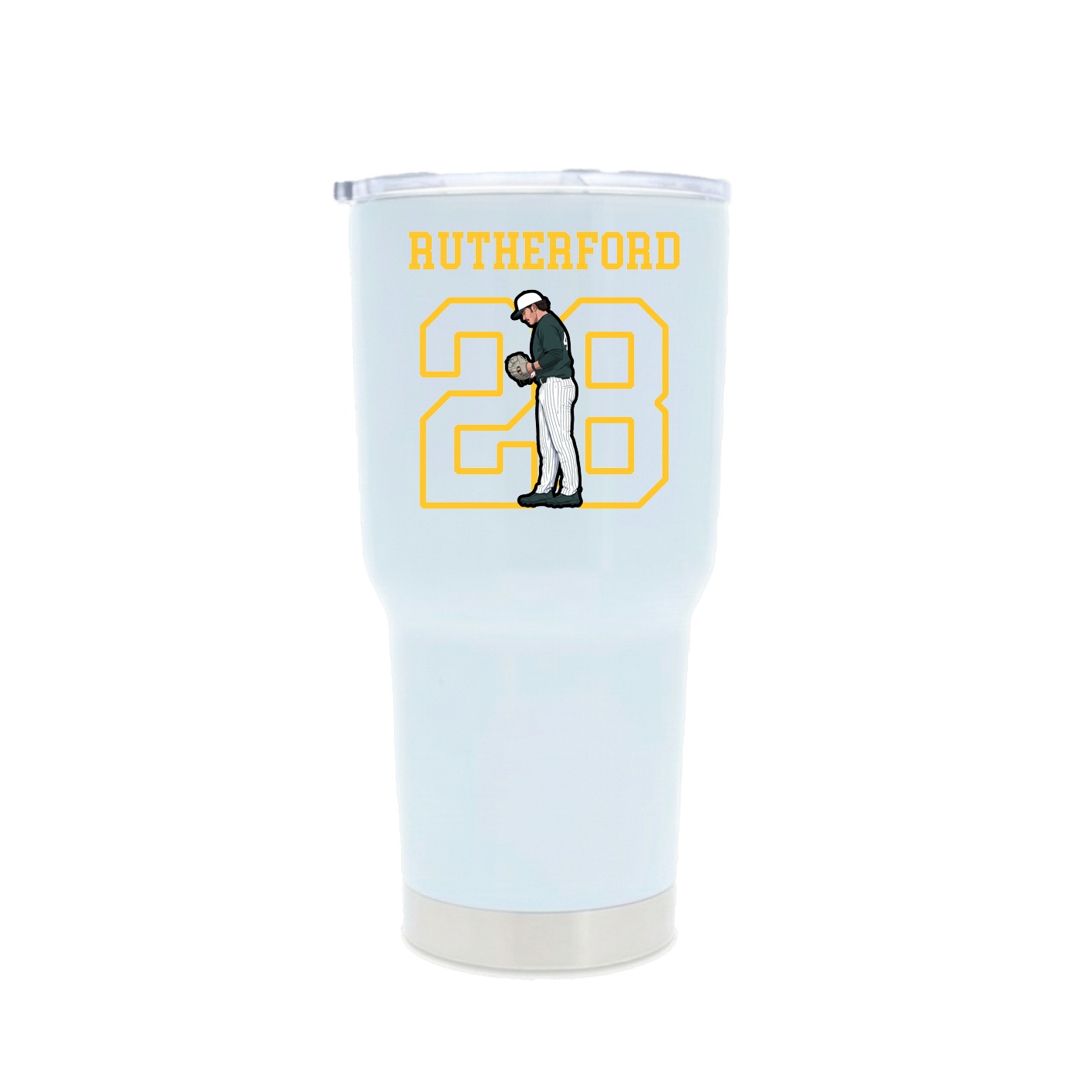 30oz Stainless Steel Tumbler — Shirsey in White