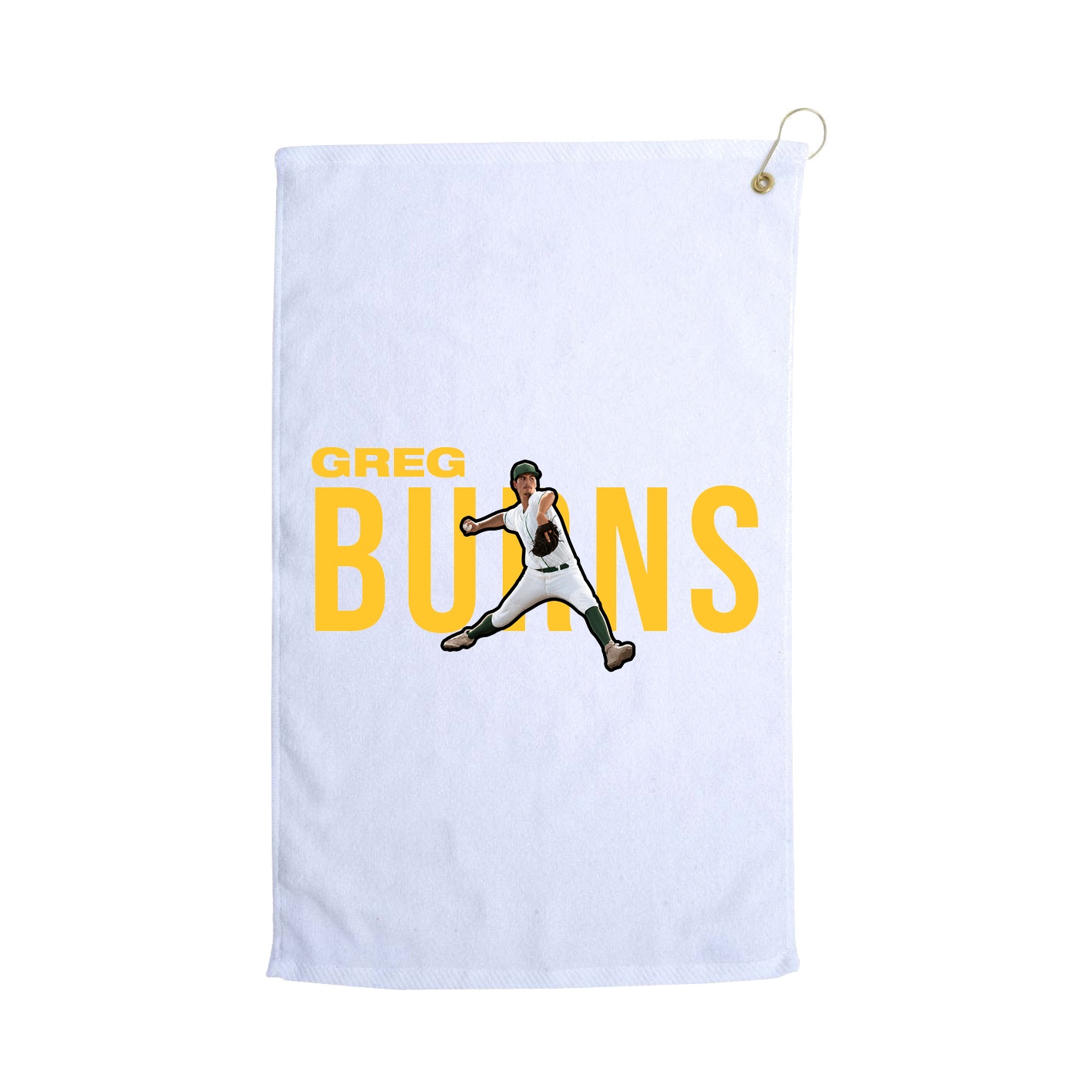 Golf Towel — Player Name in White
