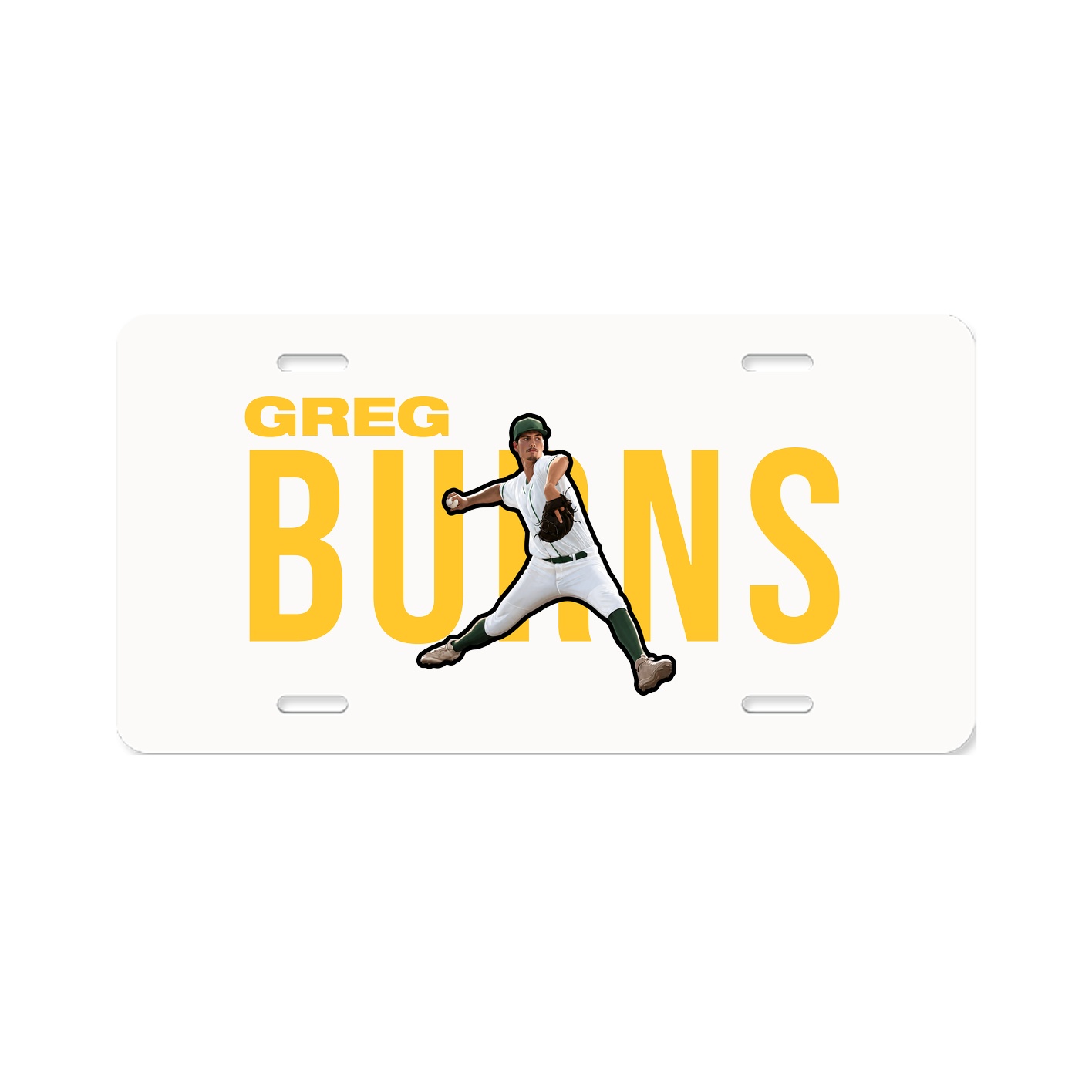 License Plate — Player Name in Classic