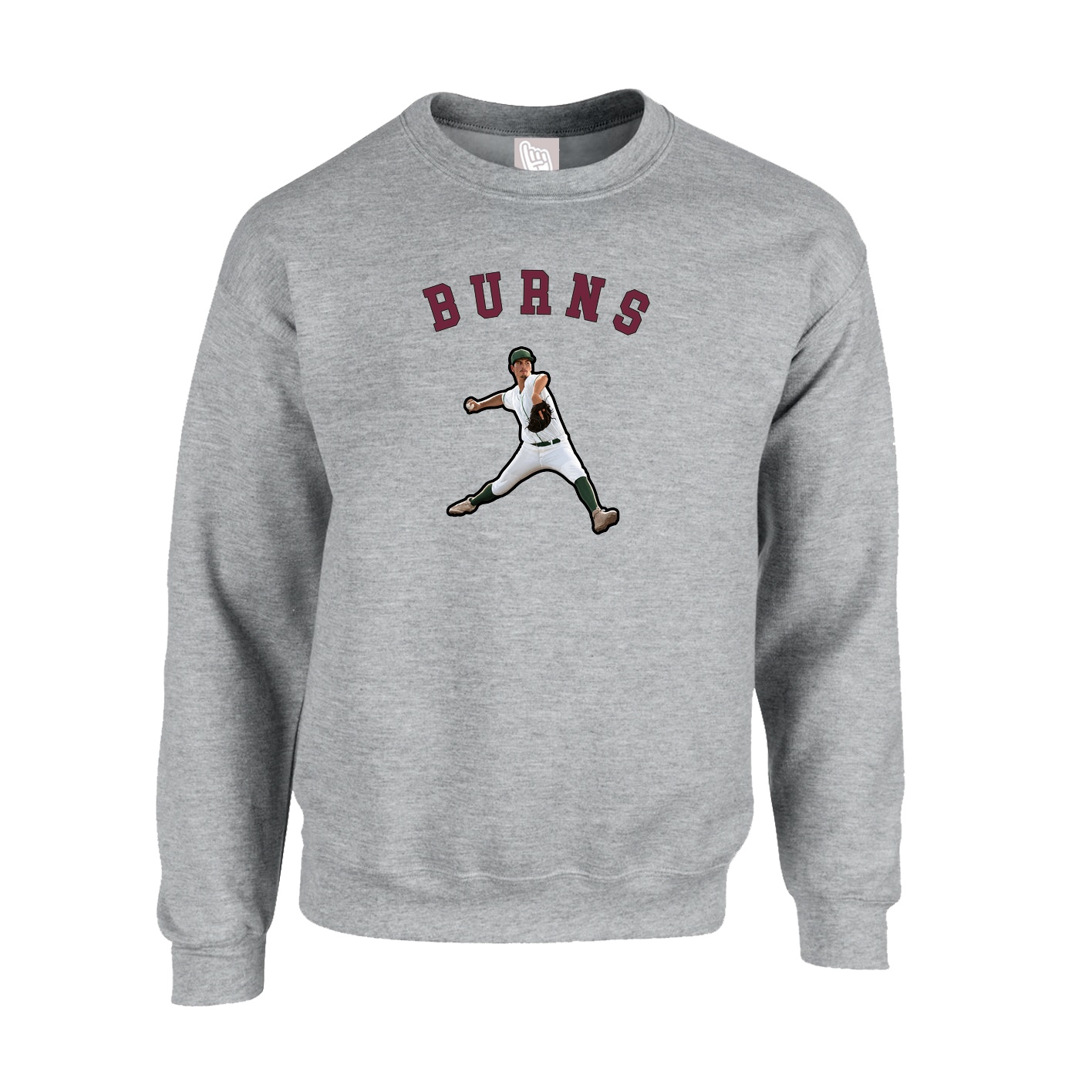 Fleece Crew — Shirsey Arch in Grey