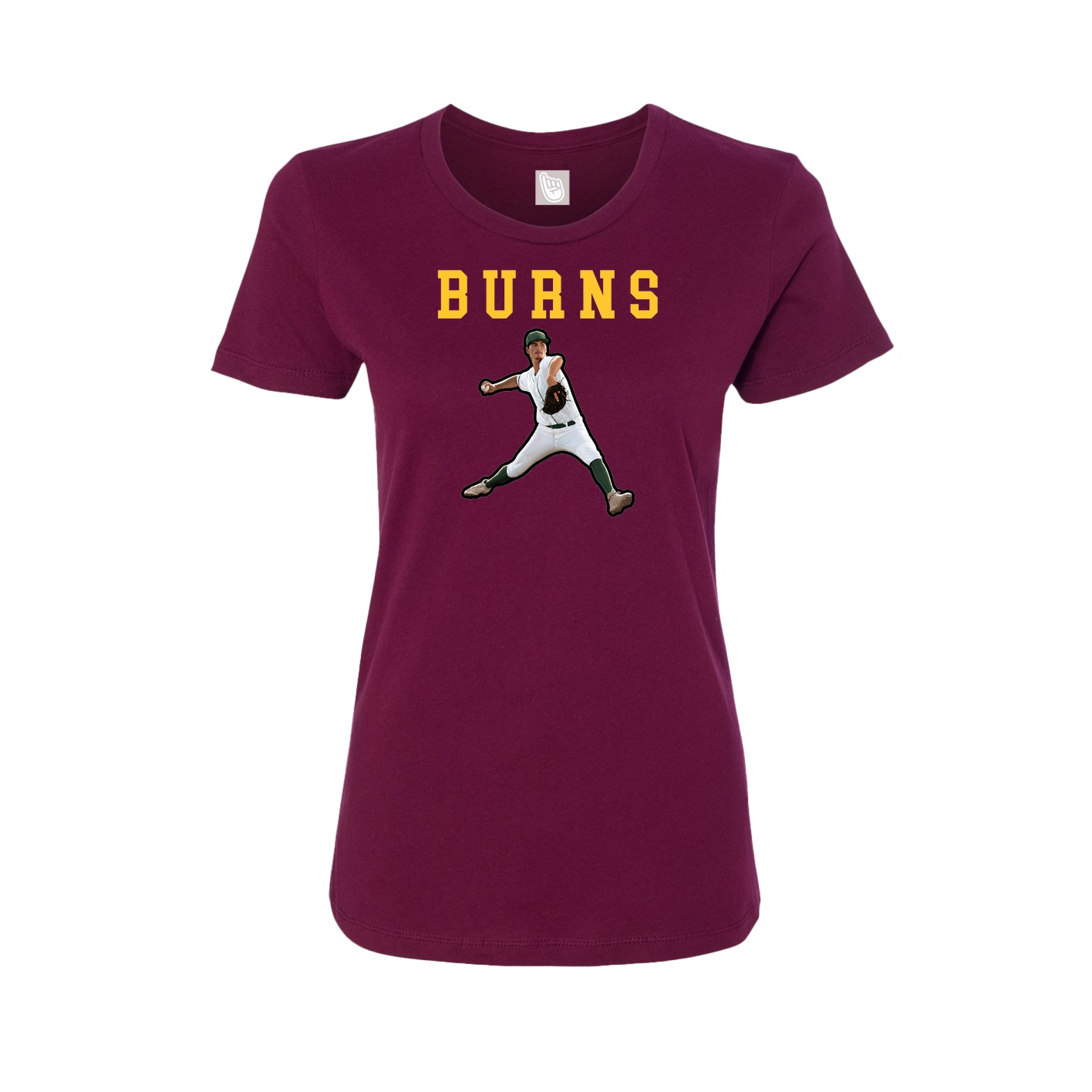 Fitted Women's Tee — Shirsey in Maroon