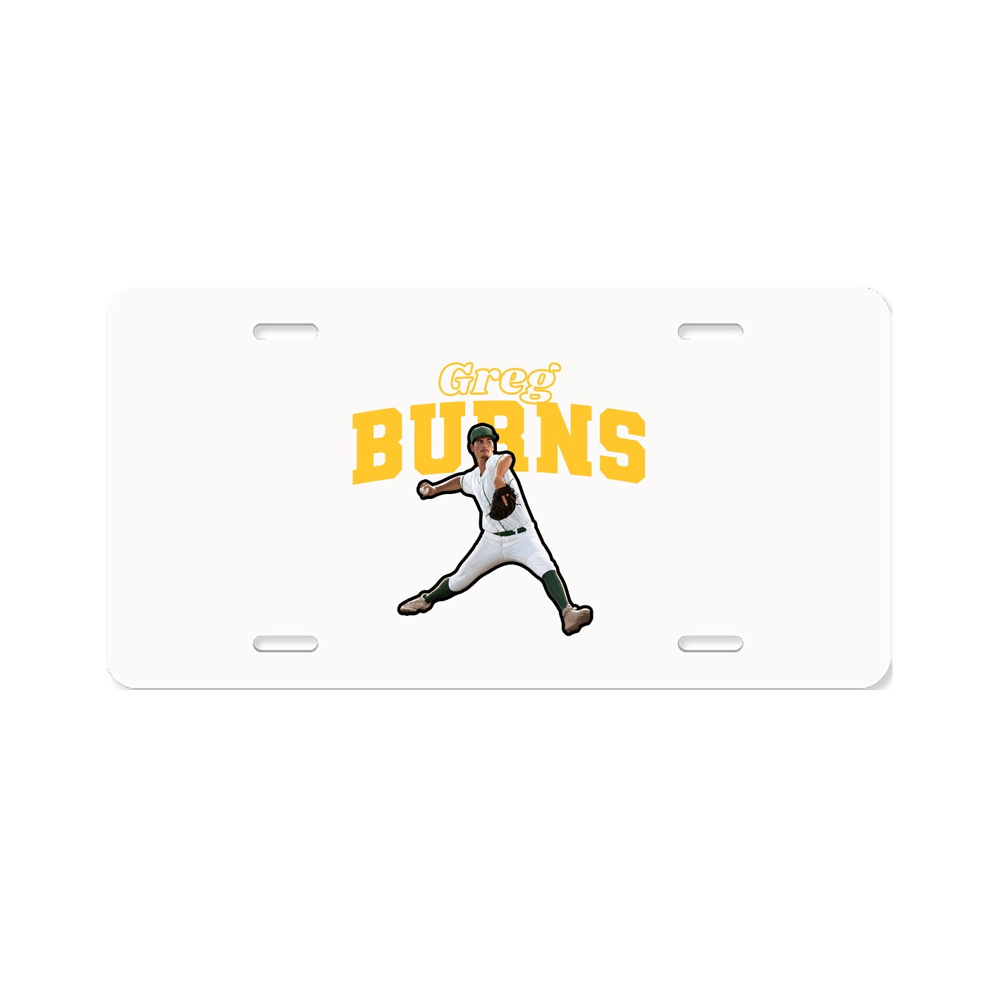 License Plate — Name Arch in Classic