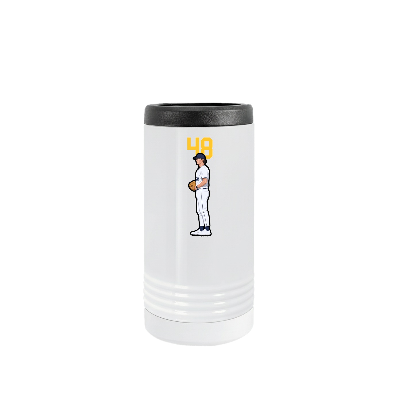 Slim Beverage Holder — Number Top in White