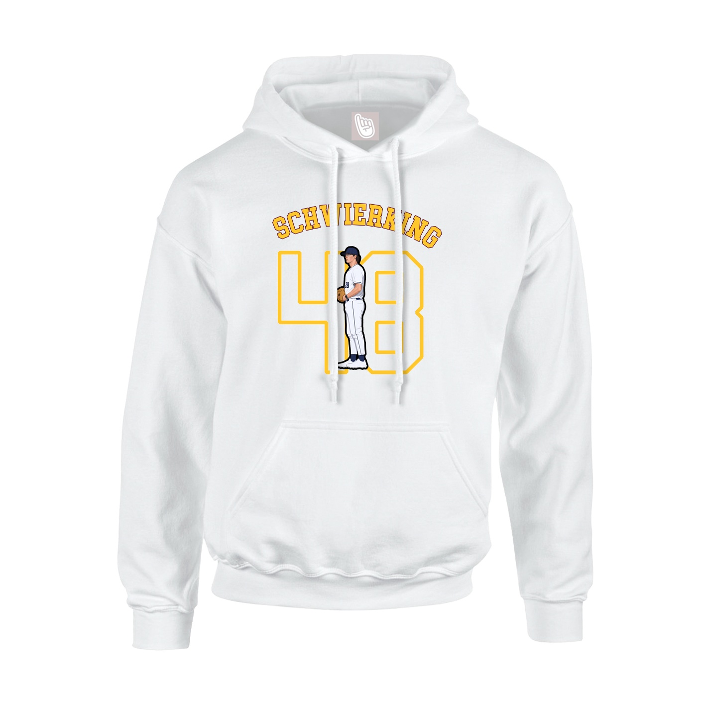 Youth Hoodie — Shirsey Arch in White