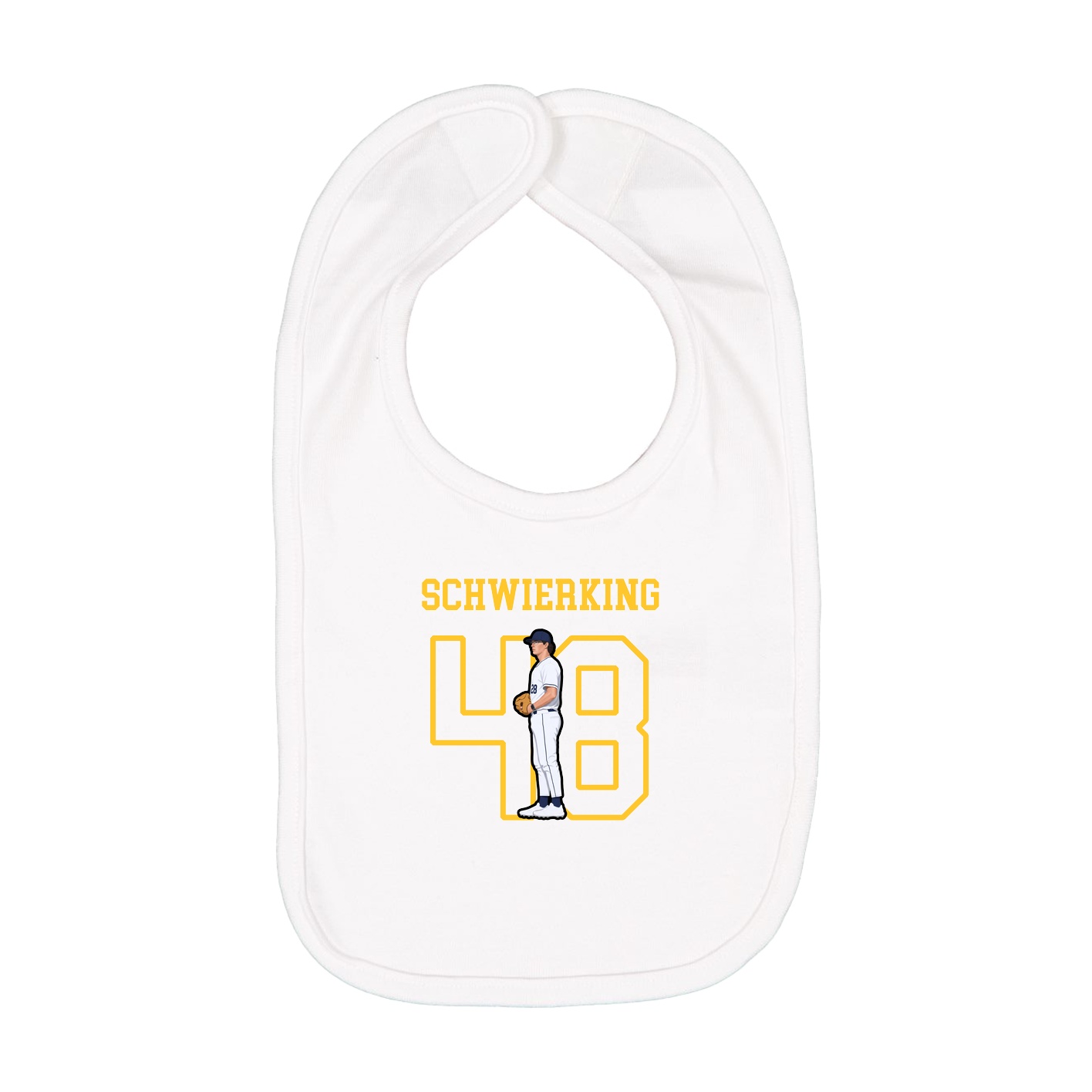 Infant Bib — Shirsey in White