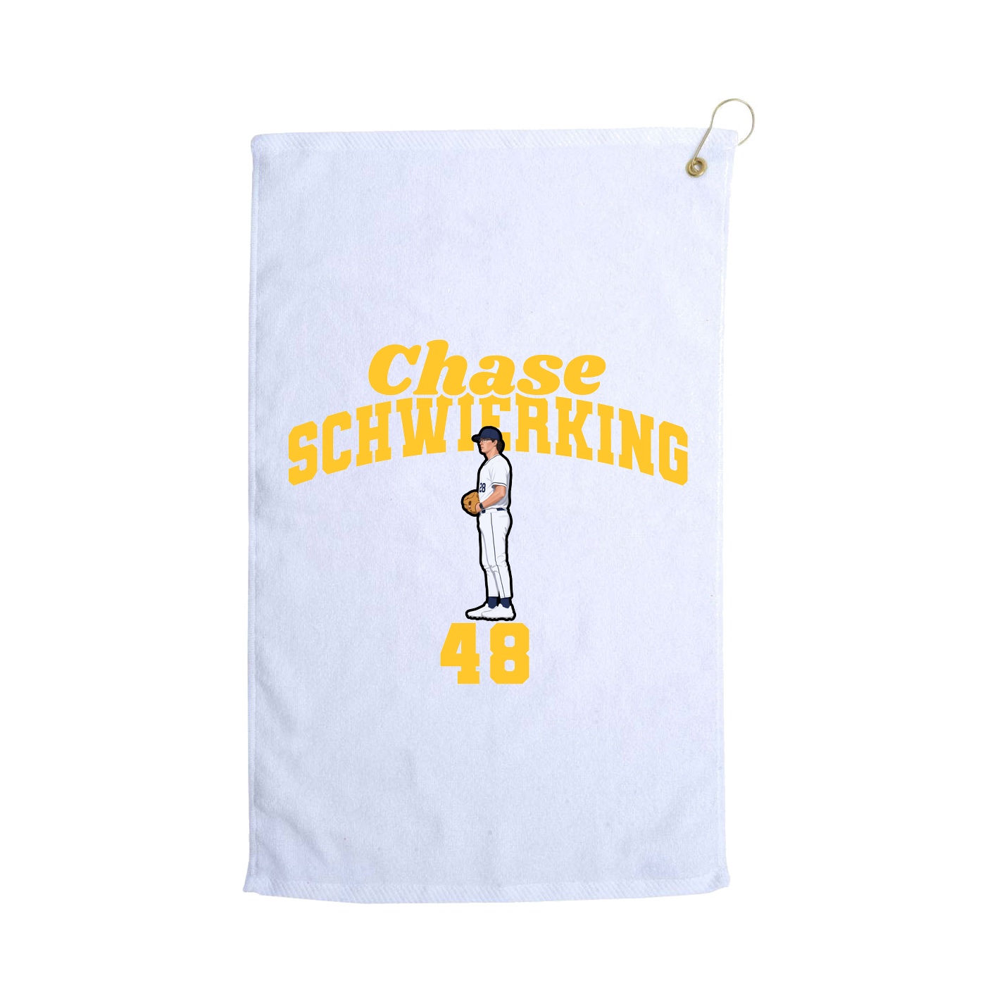 Golf Towel — Signature Arch in White