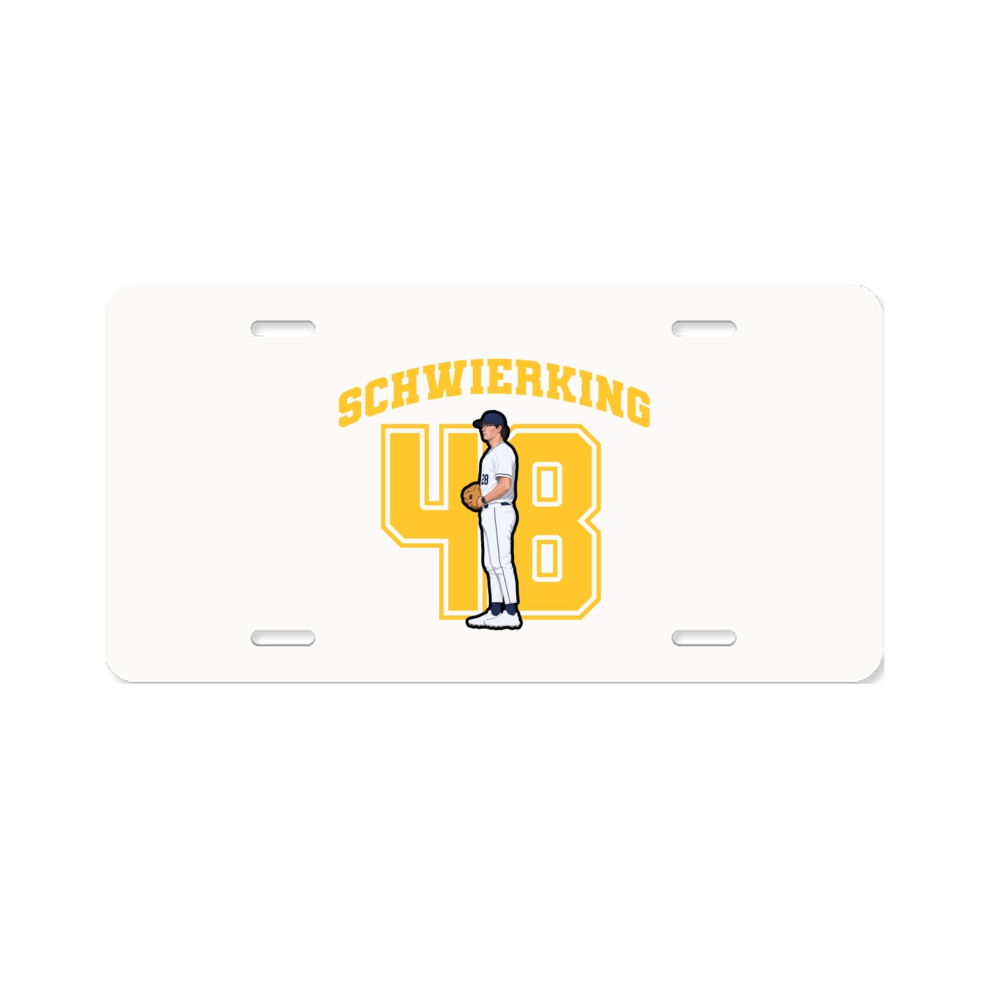 License Plate — Number in Classic