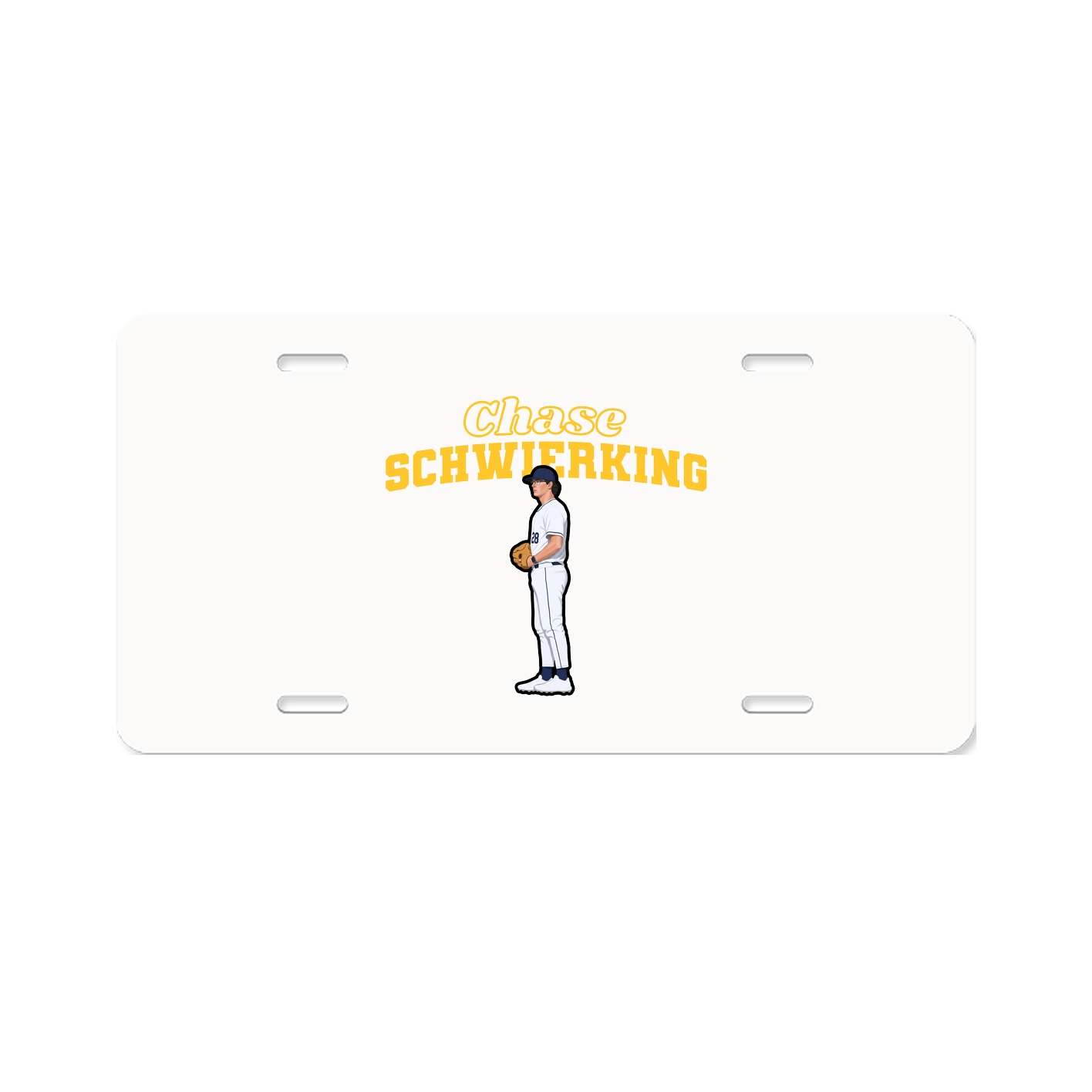 License Plate — Name Arch in Classic