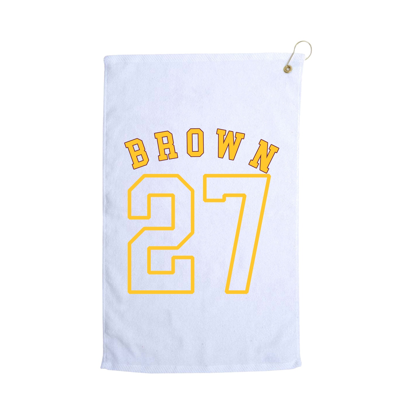 Golf Towel — Shirsey Arch in White
