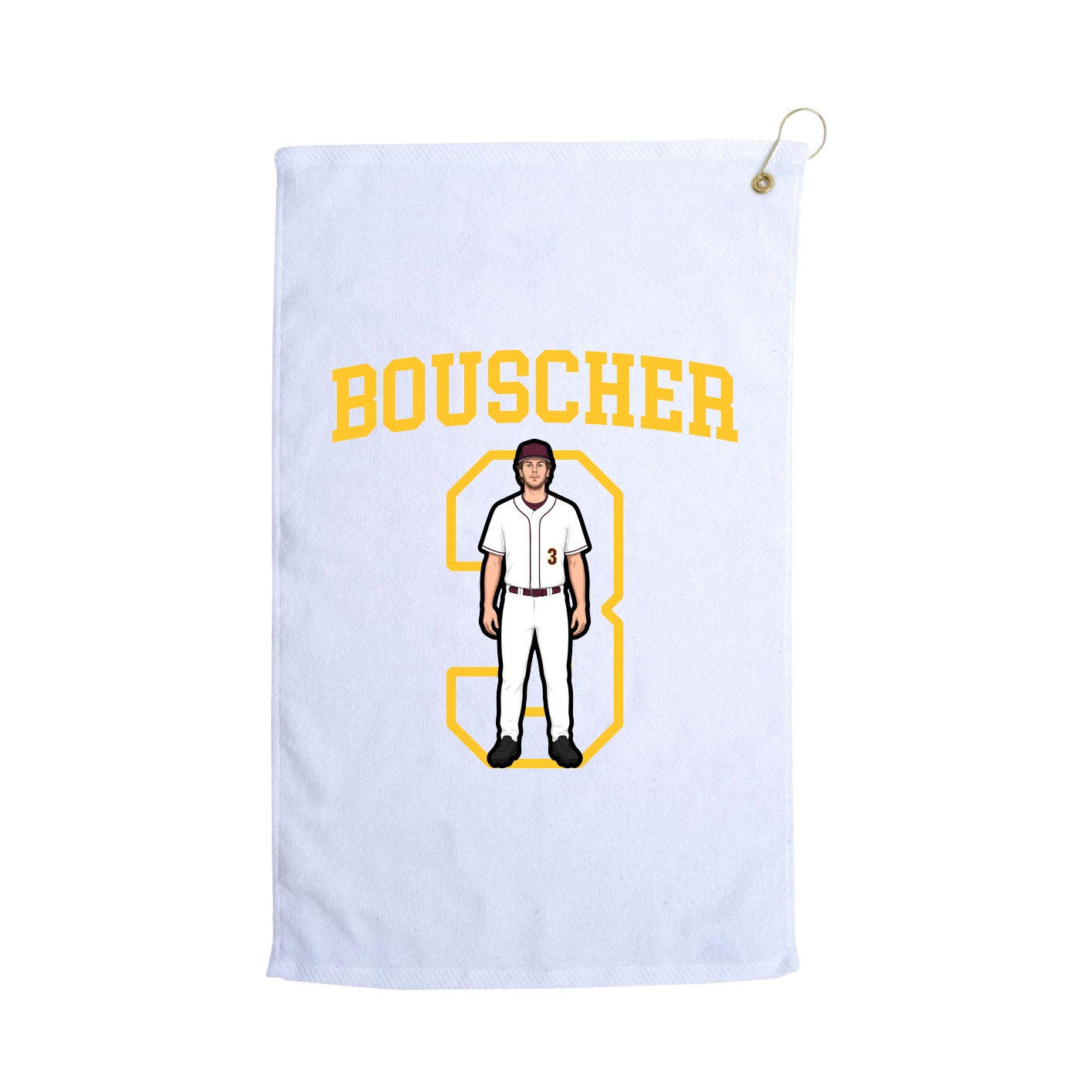 Golf Towel — Shirsey in White