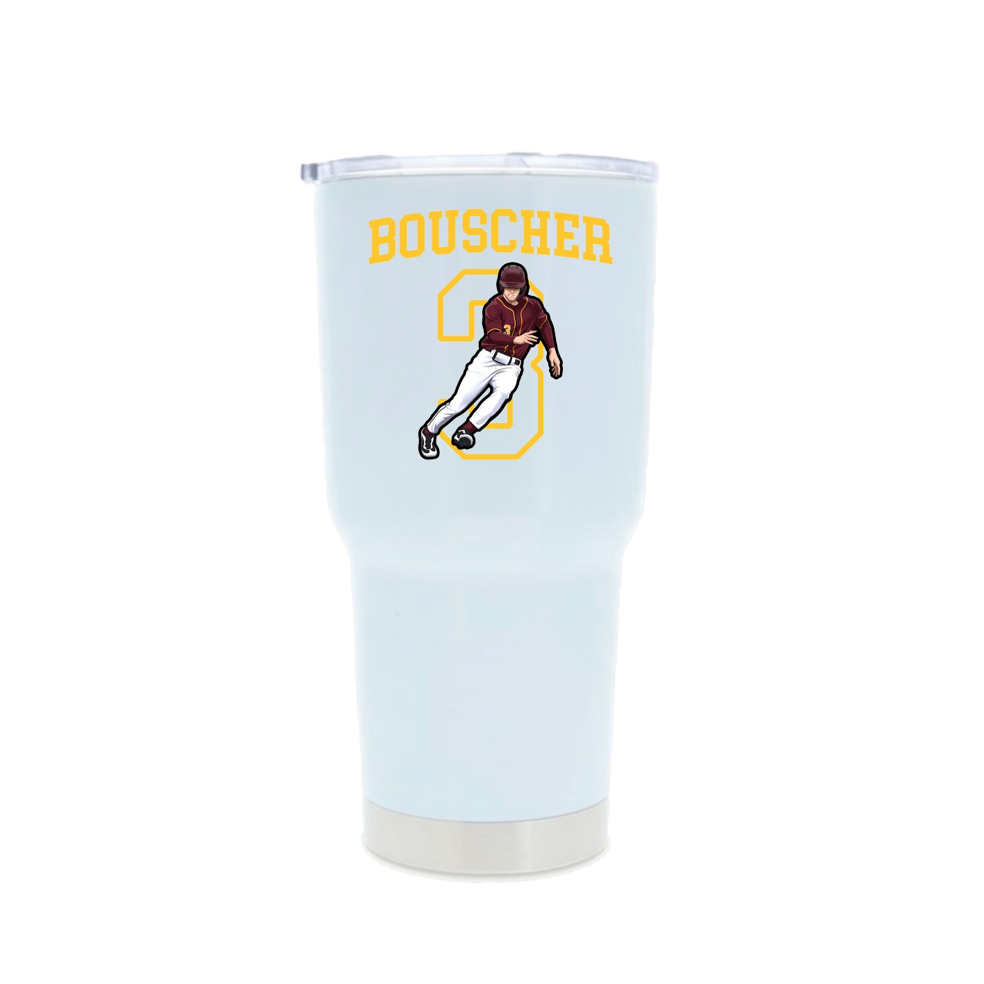 30oz Stainless Steel Tumbler — Shirsey in White