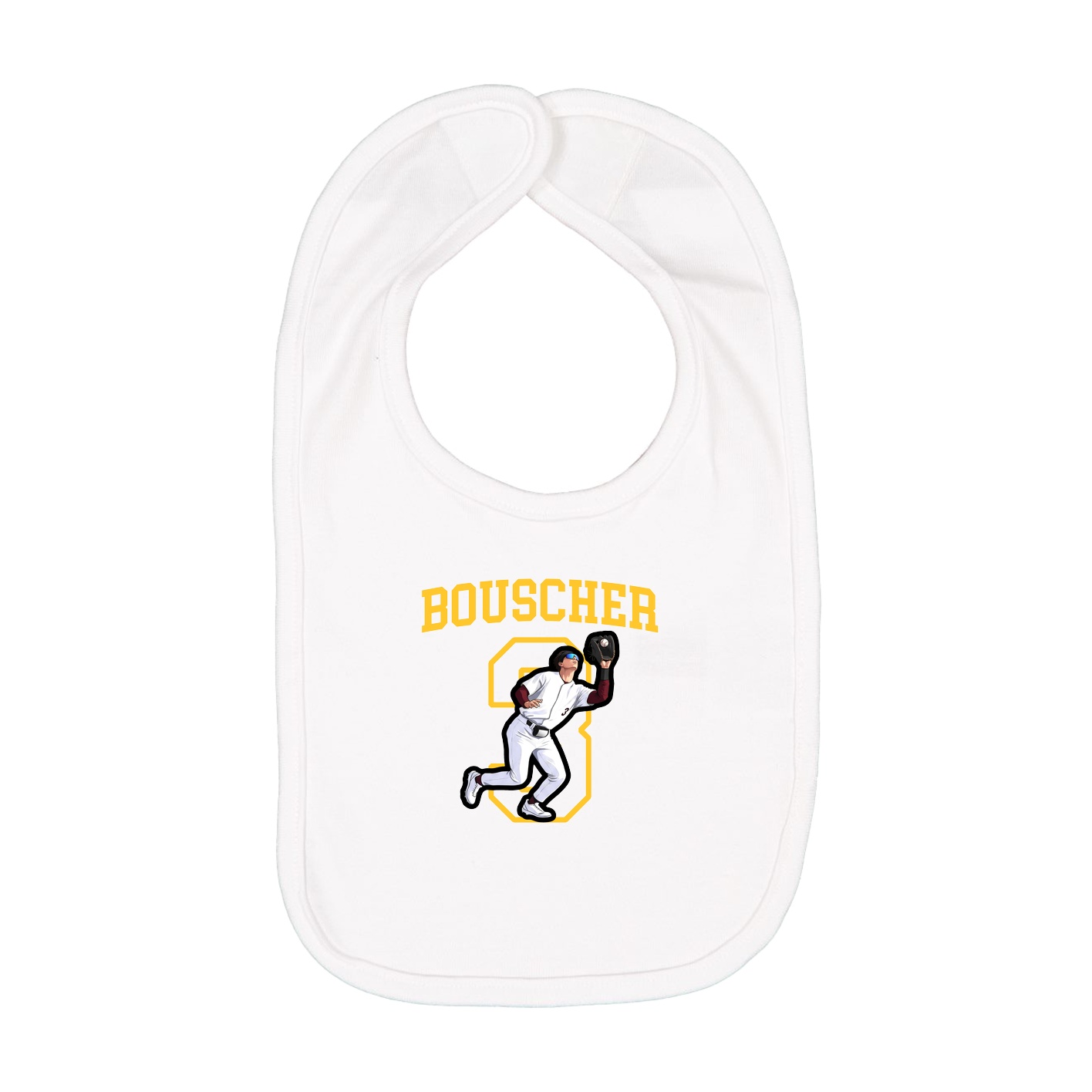 Infant Bib — Shirsey in White