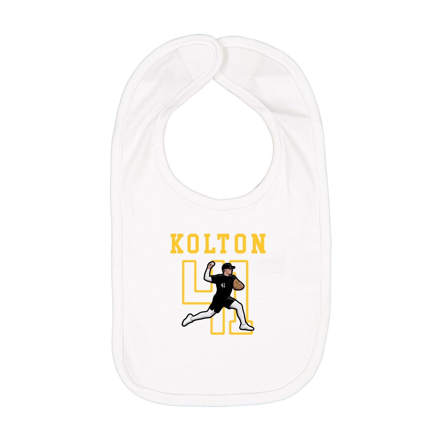 Infant Bib — Shirsey in White