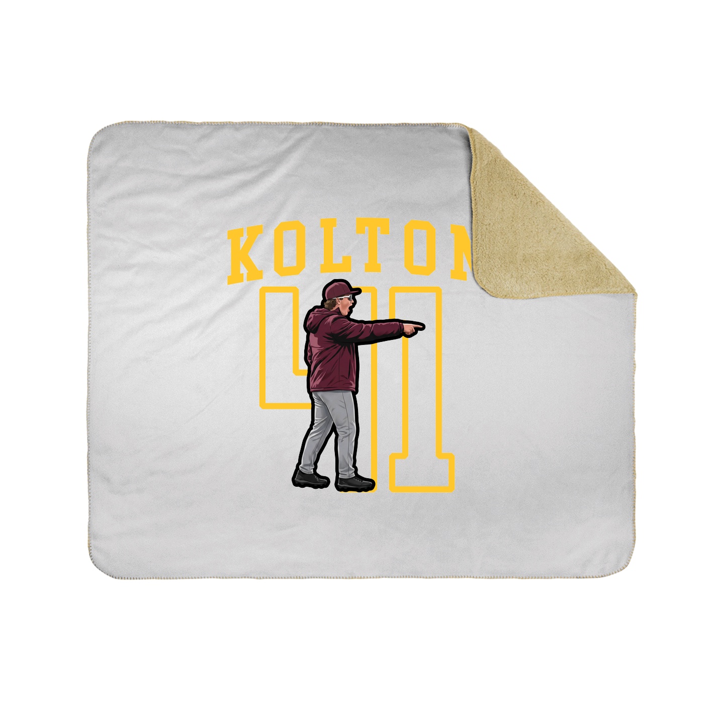 Throw Blanket — Shirsey in White