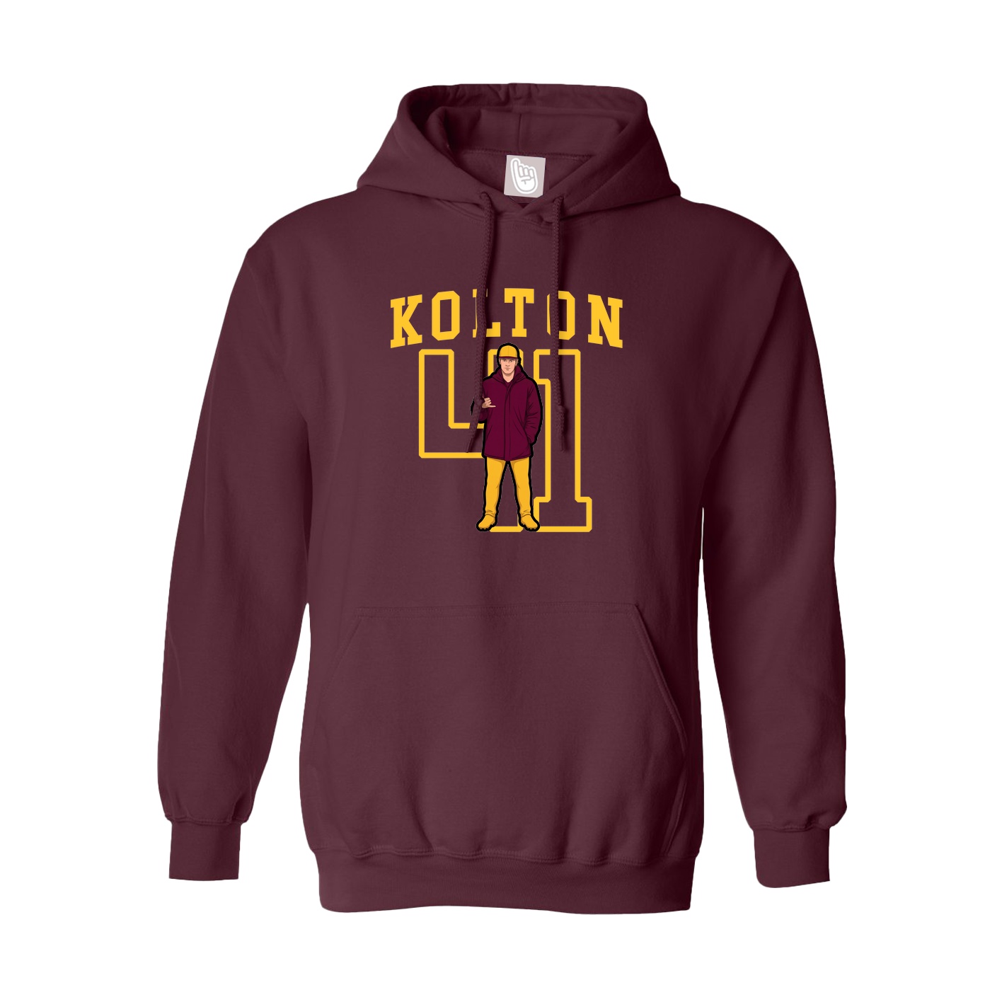 Hoodie — Shirsey in Maroon