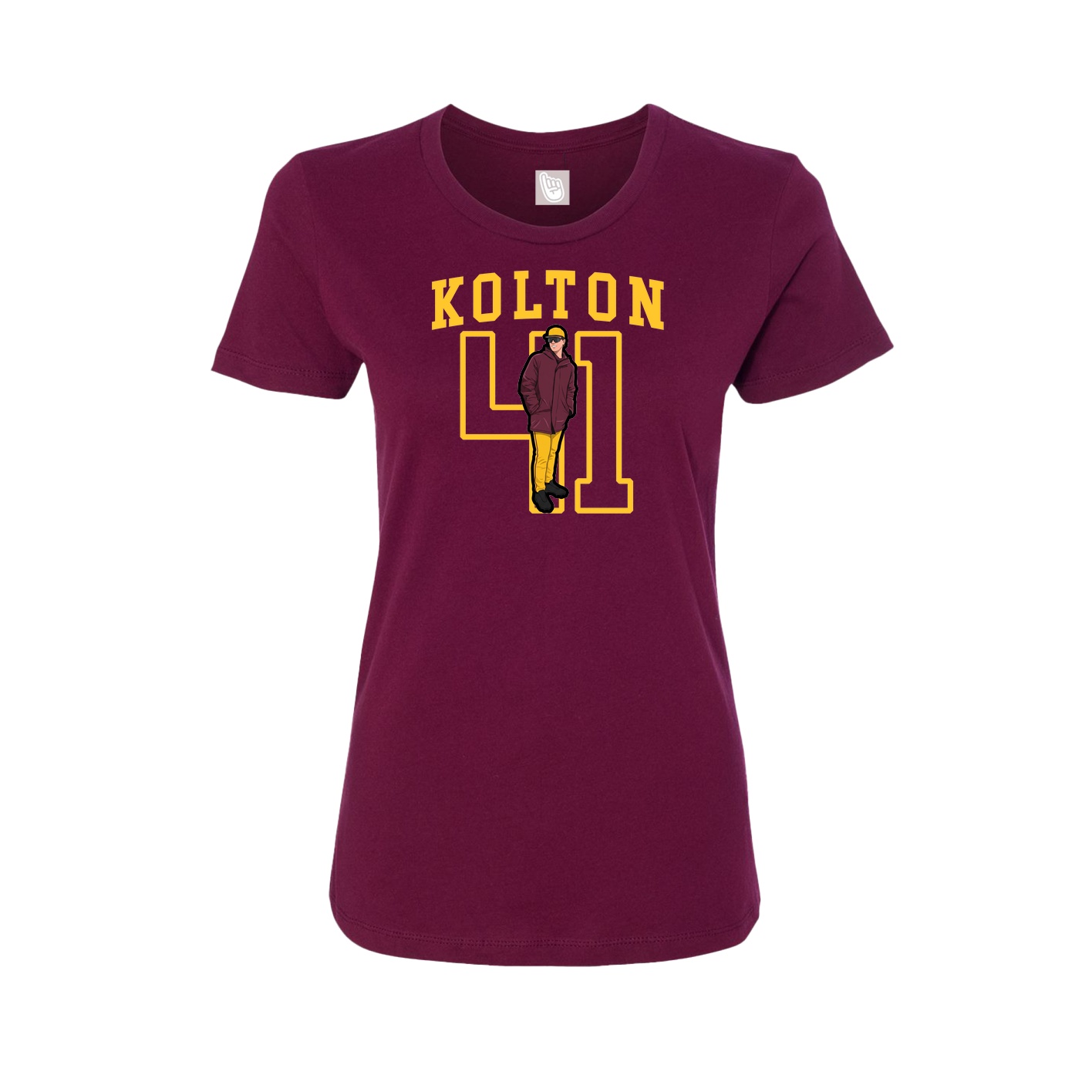 Fitted Women's Tee — Shirsey in Maroon