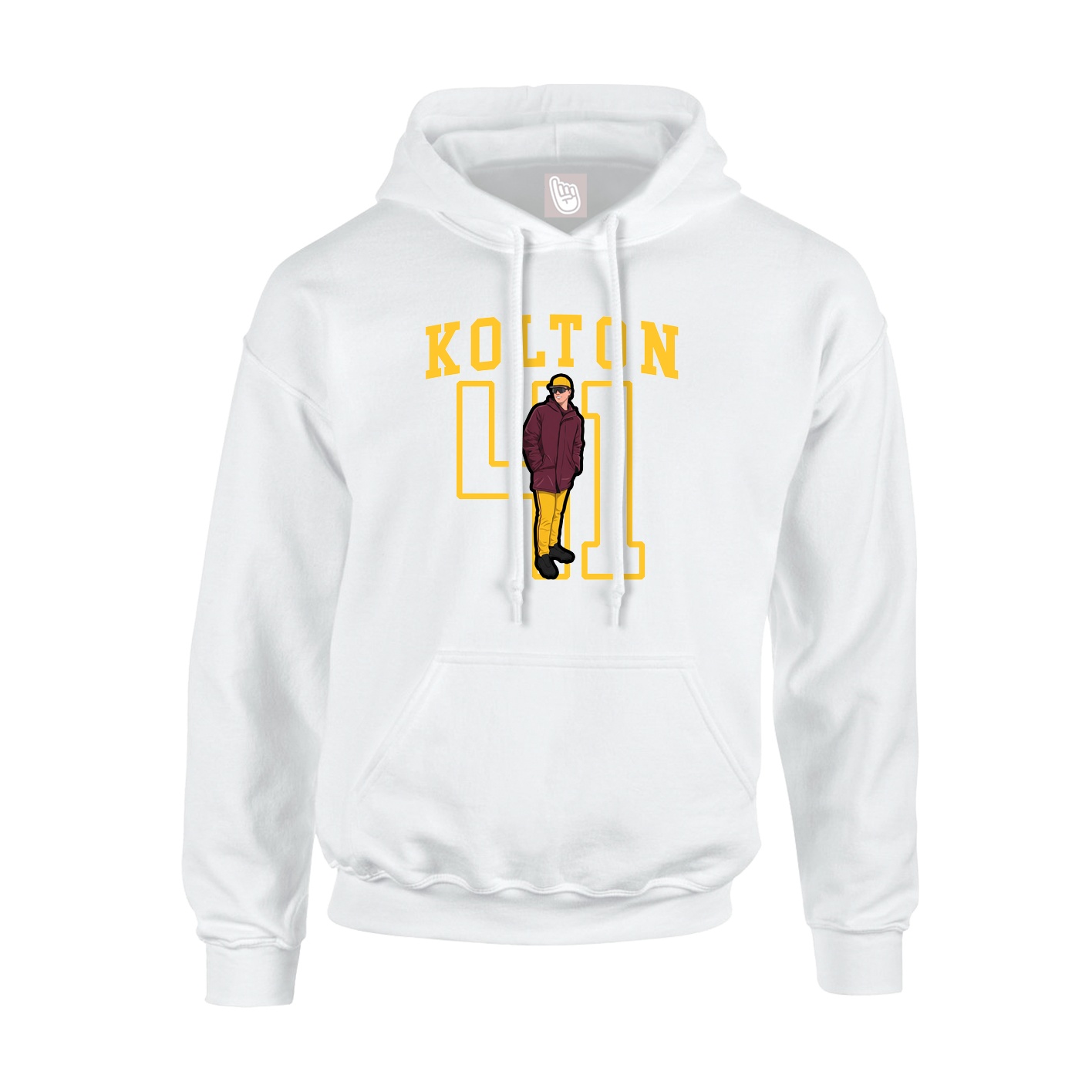 Hoodie — Shirsey in White
