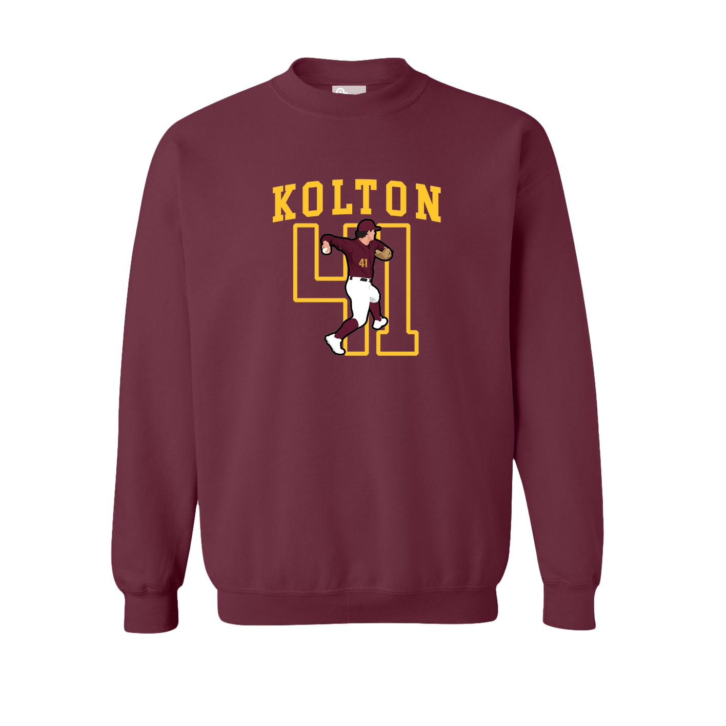 Fleece Crew — Shirsey in Maroon