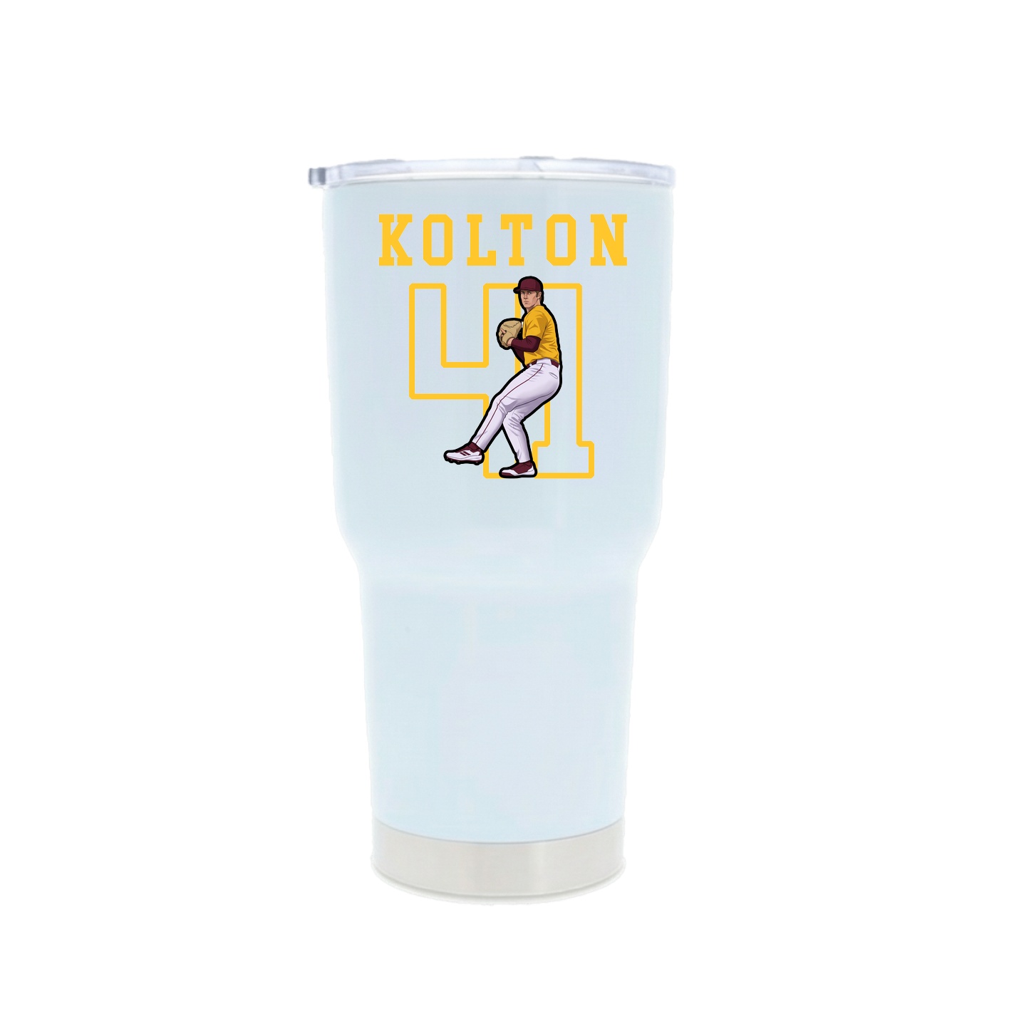 30oz Stainless Steel Tumbler — Shirsey in White