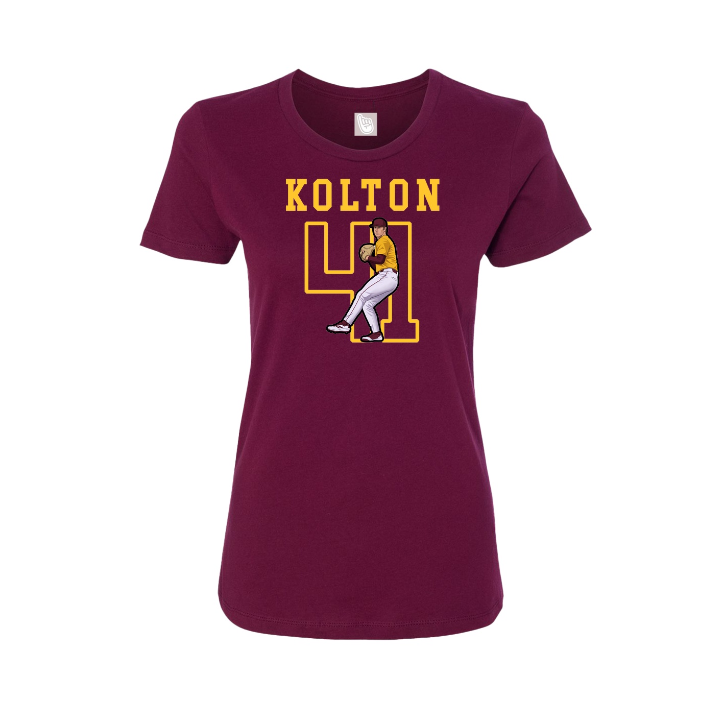 Fitted Women's Tee — Shirsey in Maroon