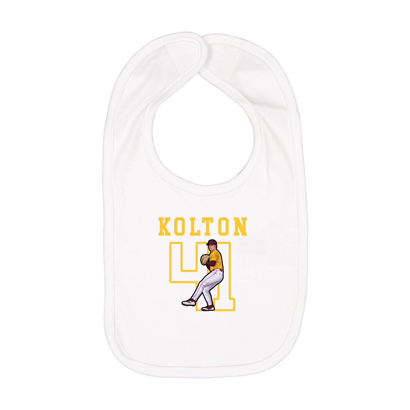Infant Bib — Shirsey in White