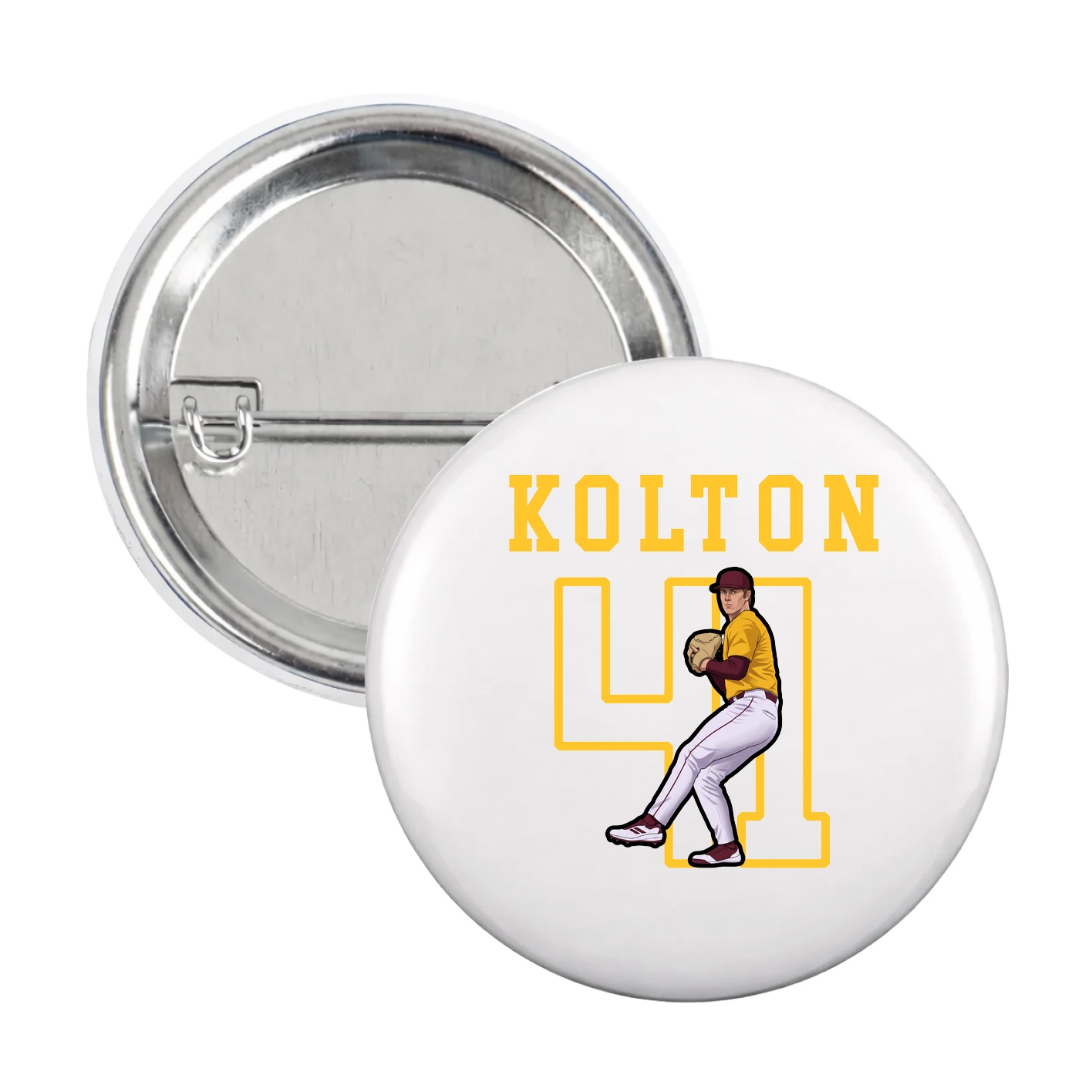 Game Day Button — Shirsey in White