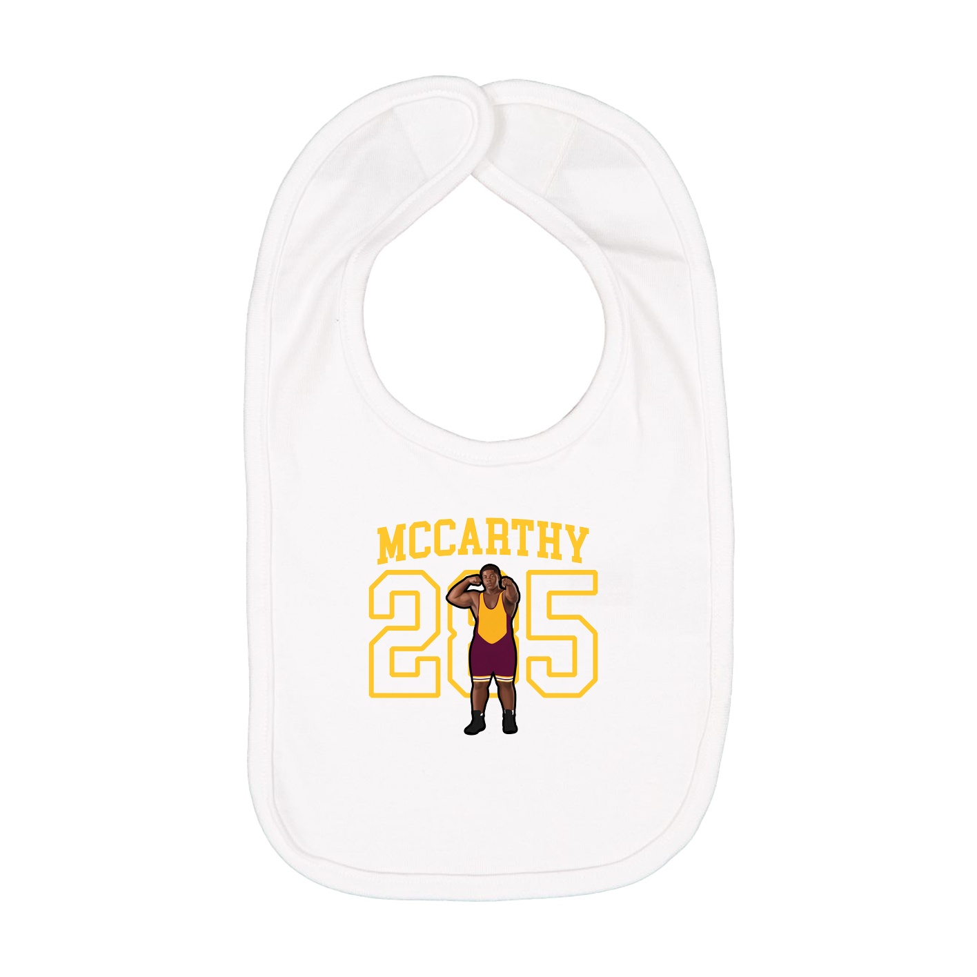 Infant Bib — Shirsey in White