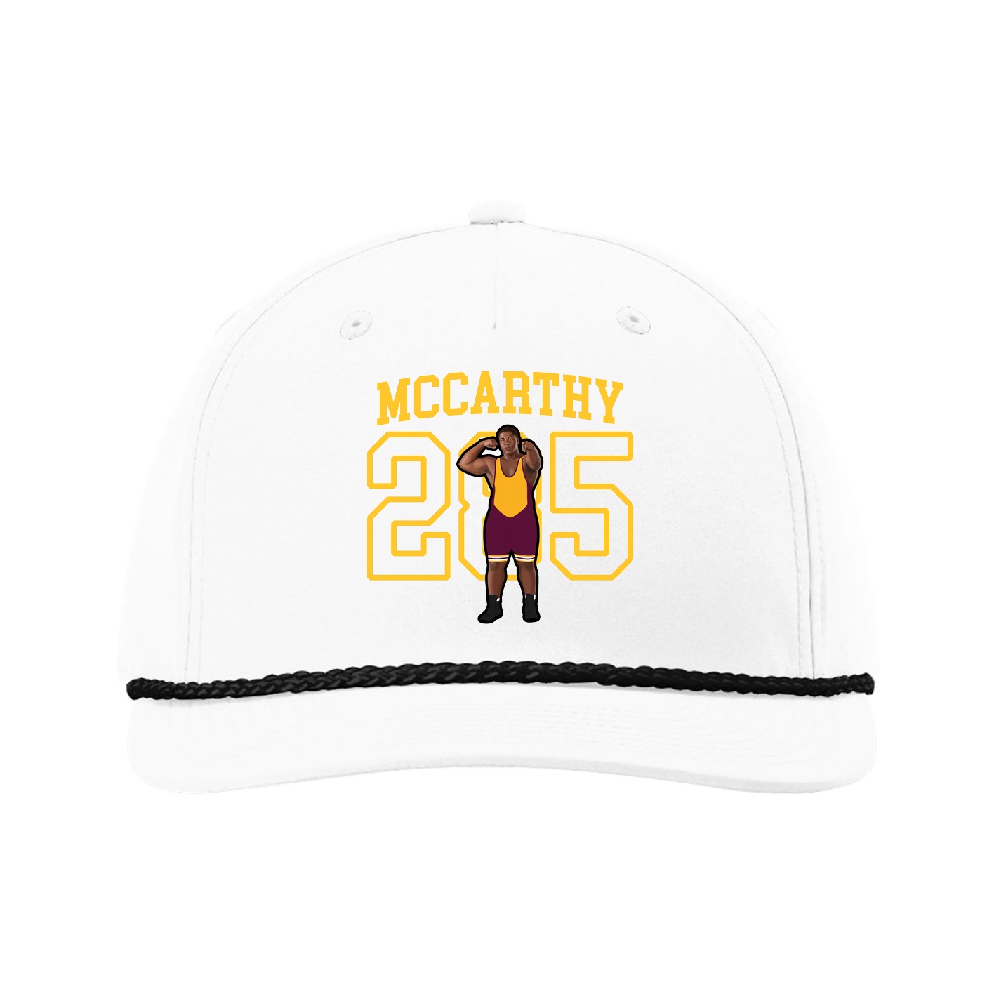 Five-Panel Classic Rope Cap — Shirsey in White
