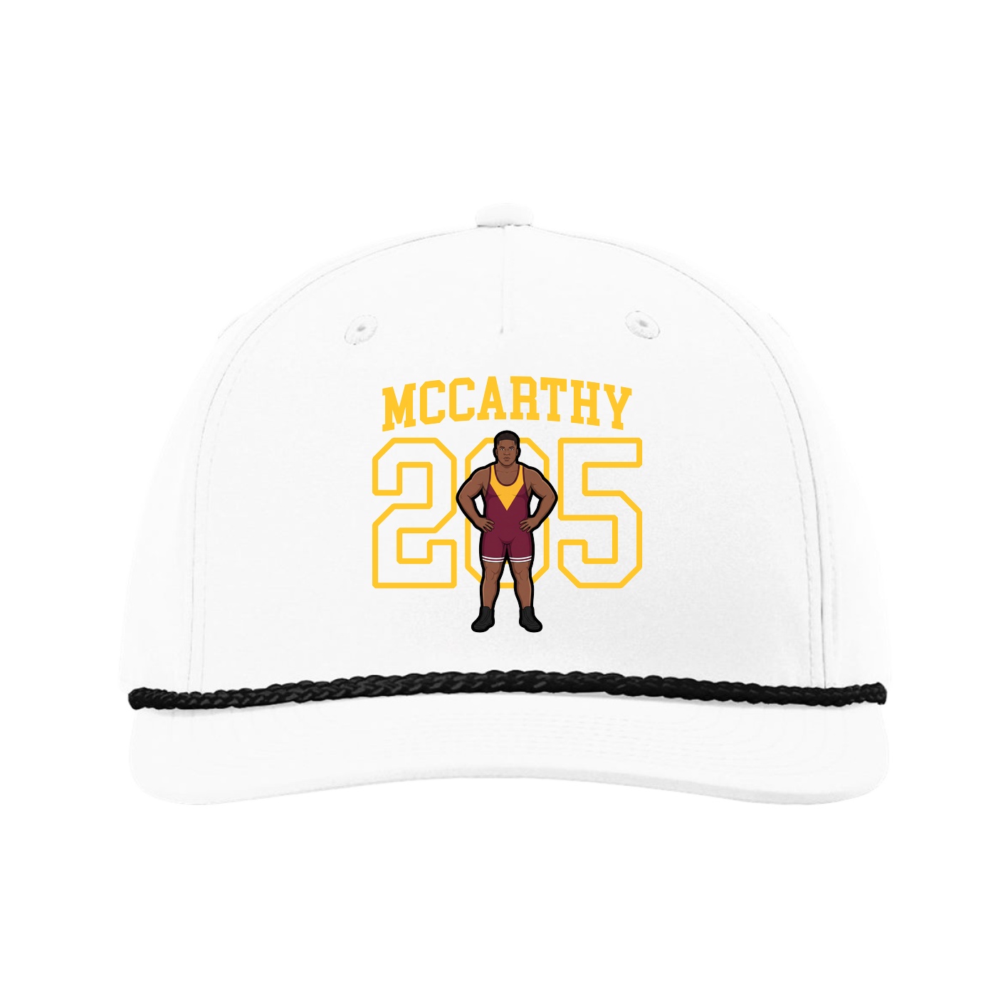 Five-Panel Classic Rope Cap — Shirsey in White