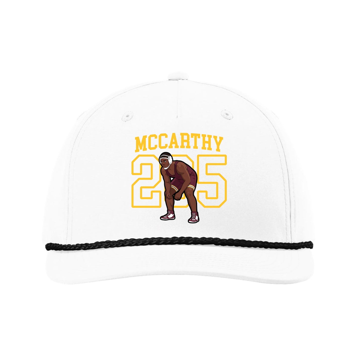 Five-Panel Classic Rope Cap — Shirsey in White