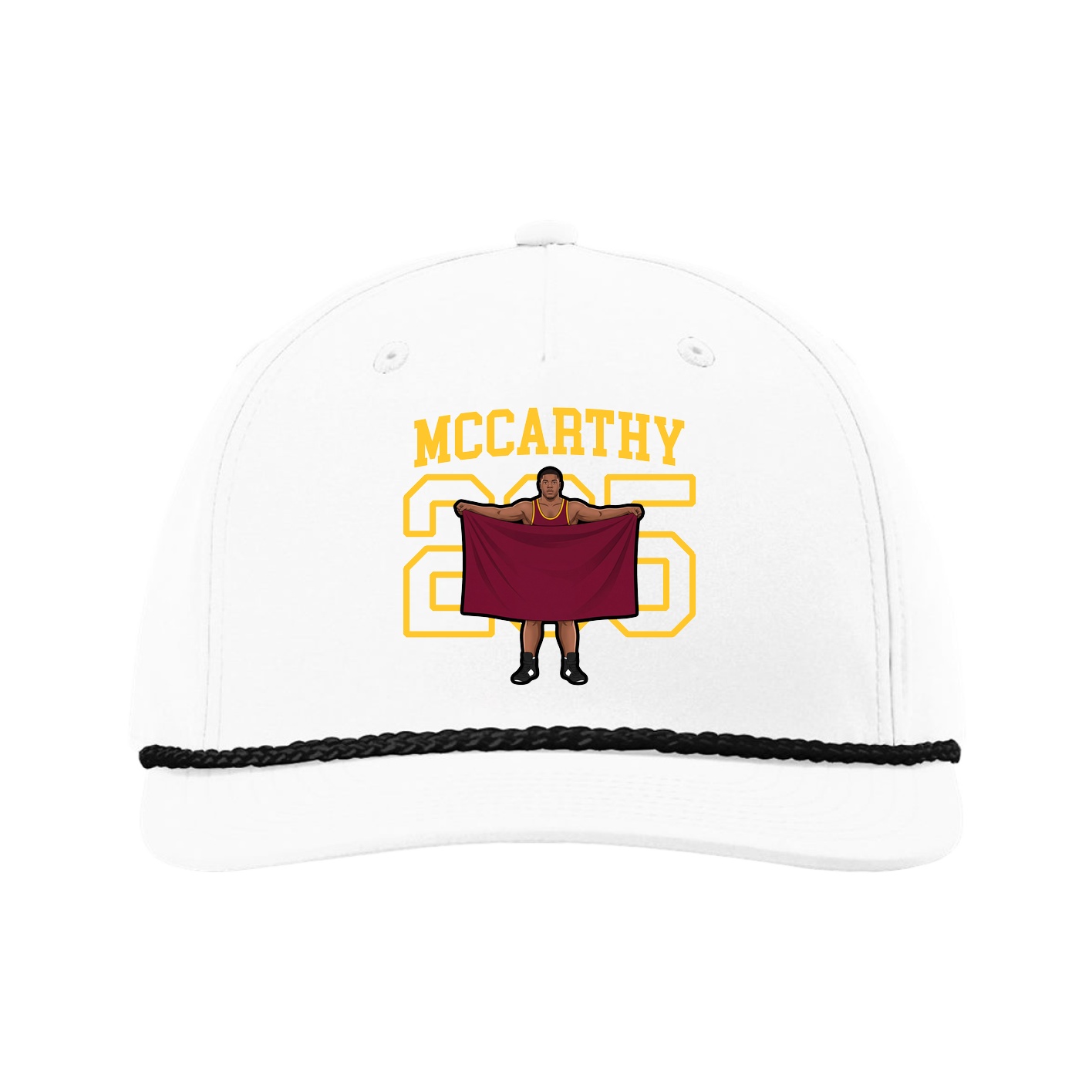 Five-Panel Classic Rope Cap — Shirsey in White